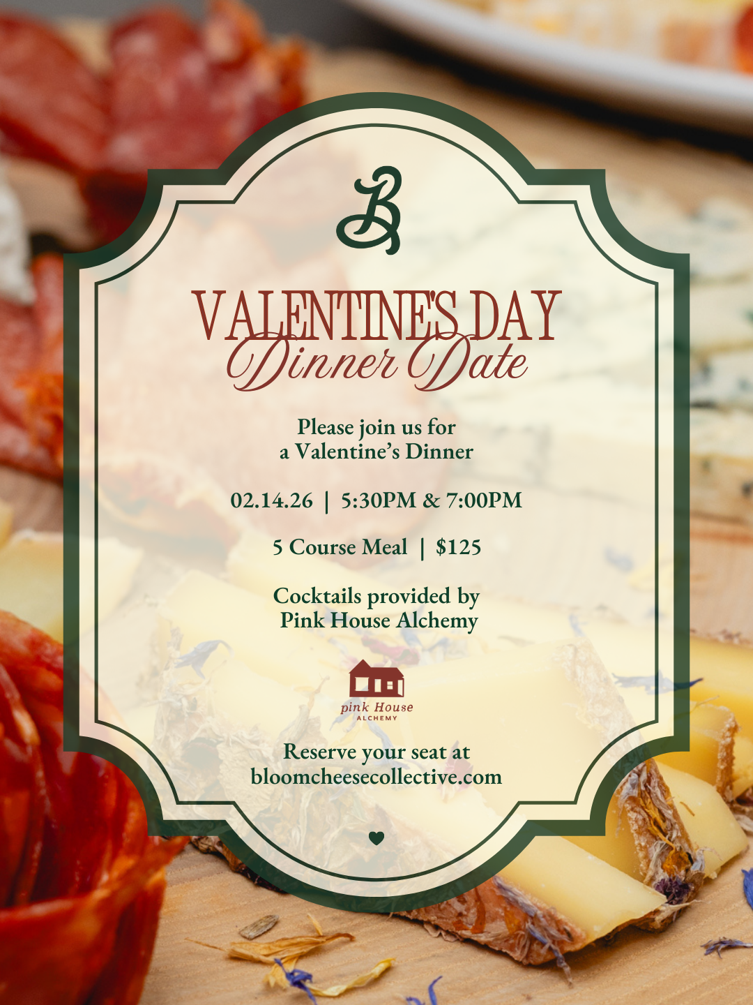 Valentine's Dinner - 5 courses! 2/14 7:00 PM