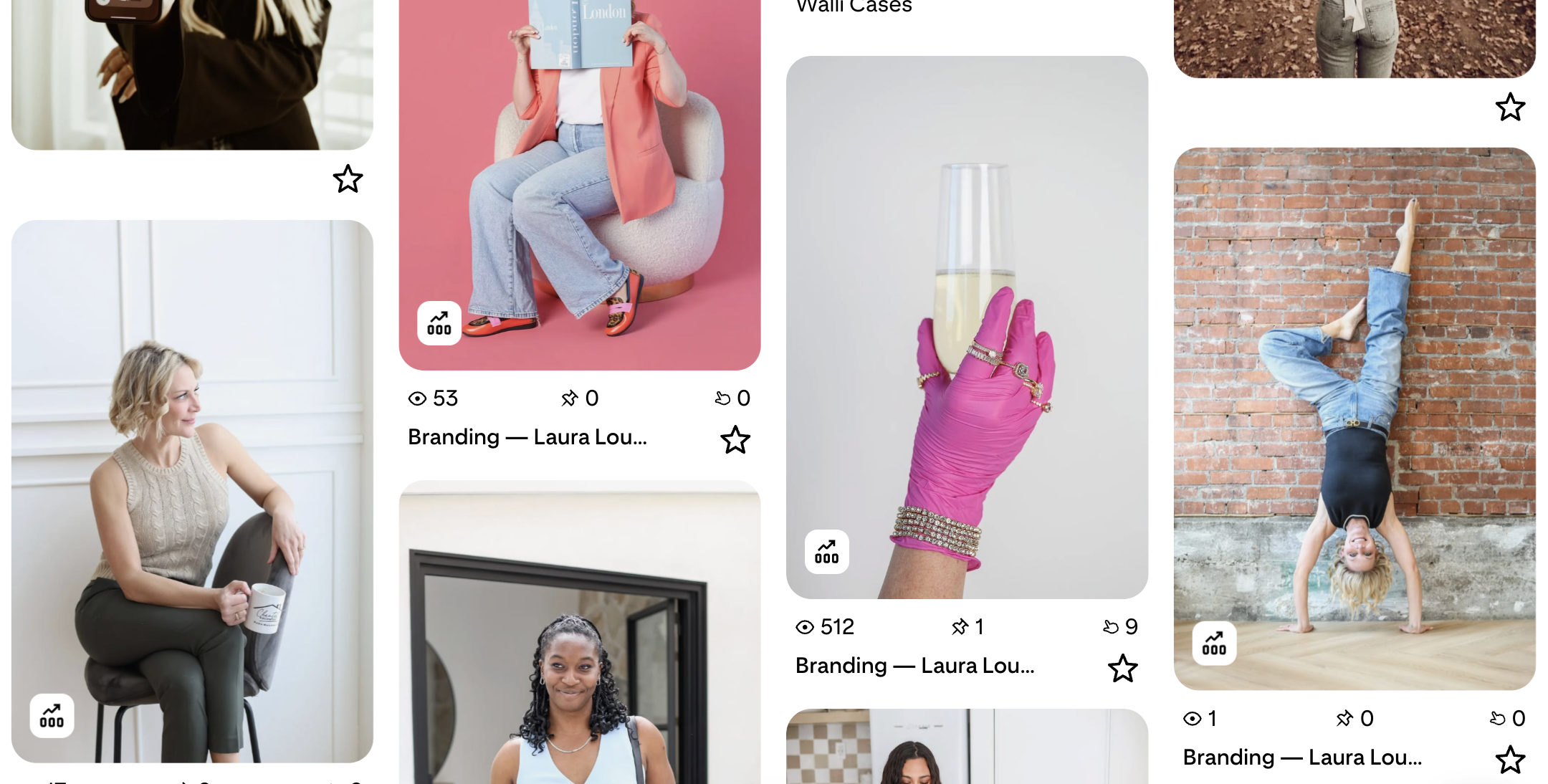 photo of a branding pinterest board featuring laura lou photography