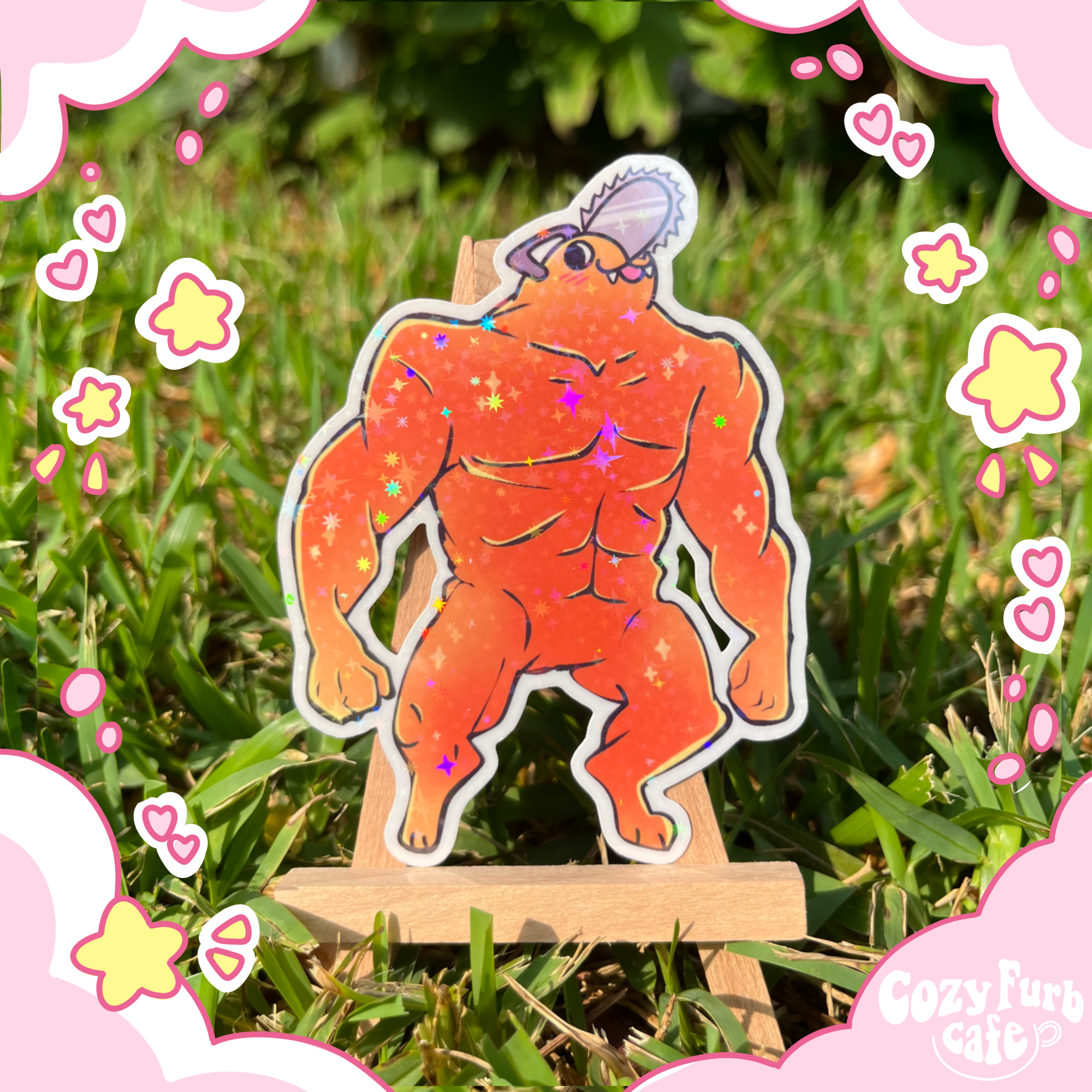 Buff Weapon Dog Sticker