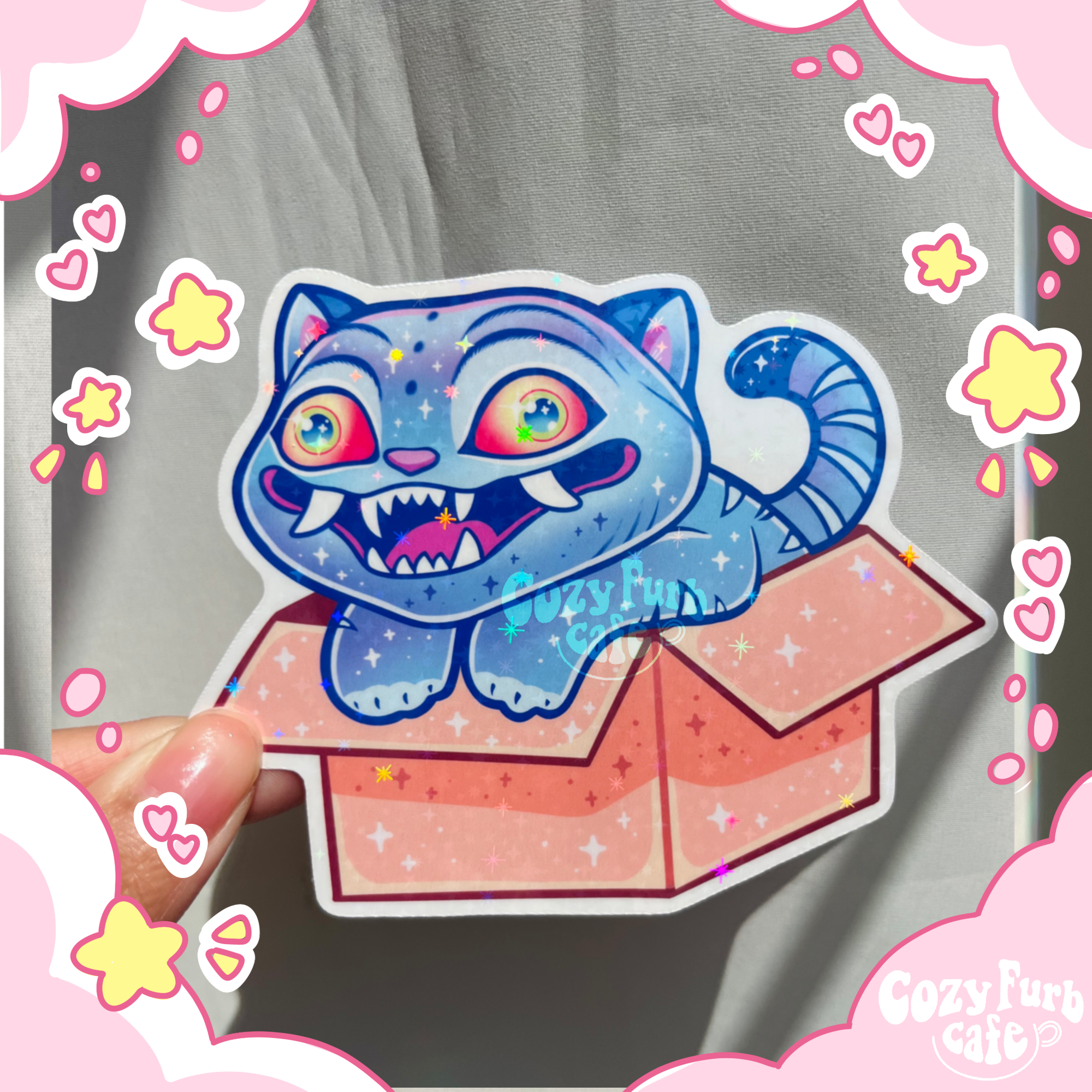 Tiger in Box Sticker