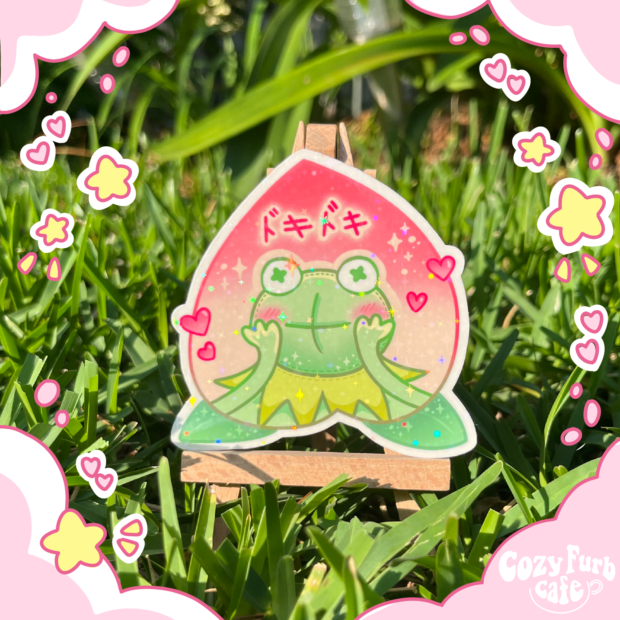 Doki Doki Frog Sticker