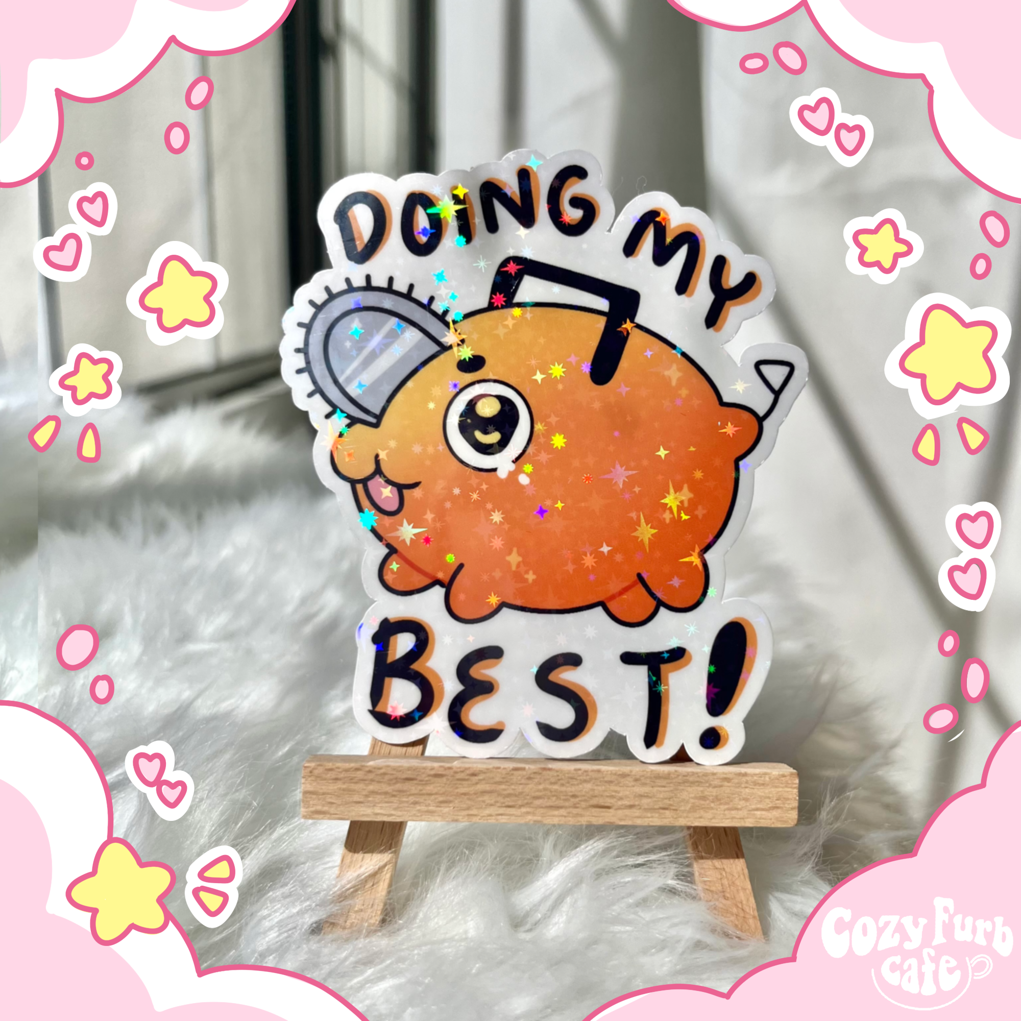 Doing my best doggo Sticker