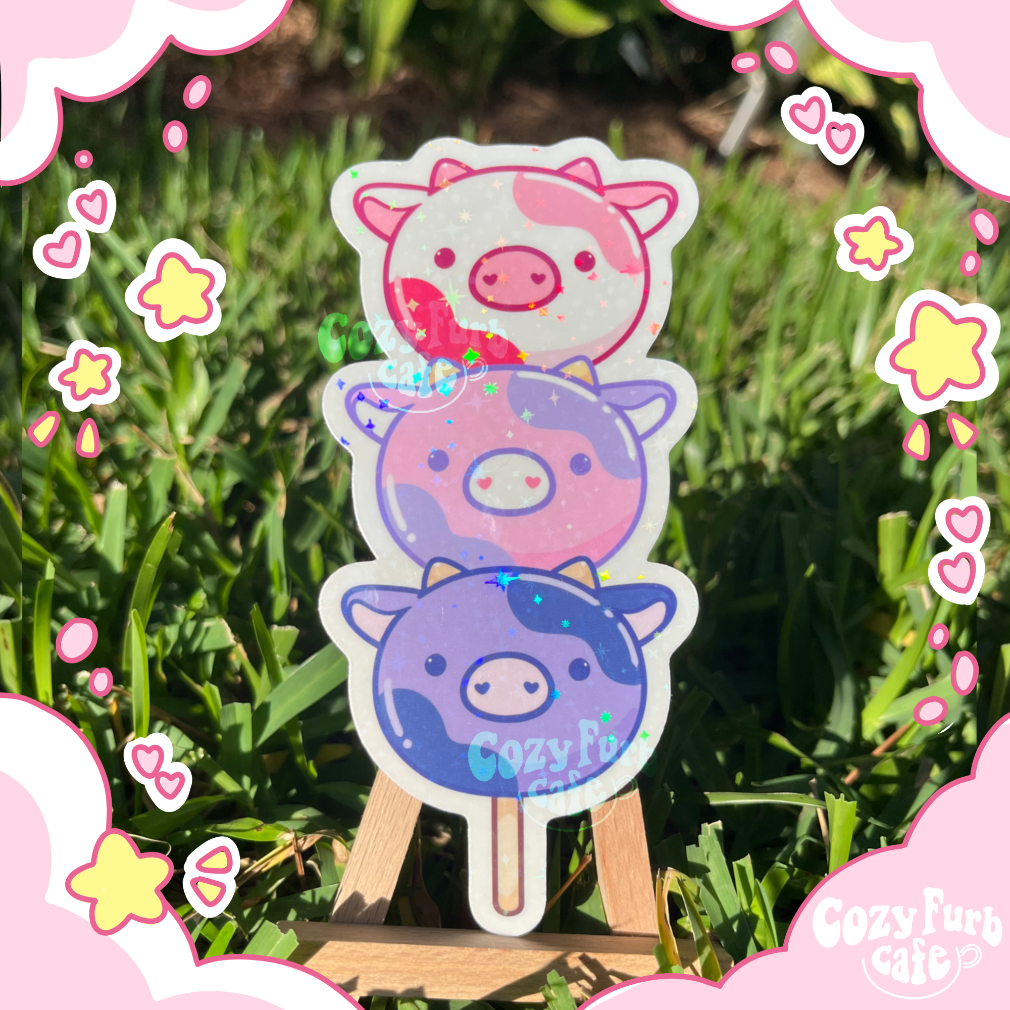Cow Dango Sticker