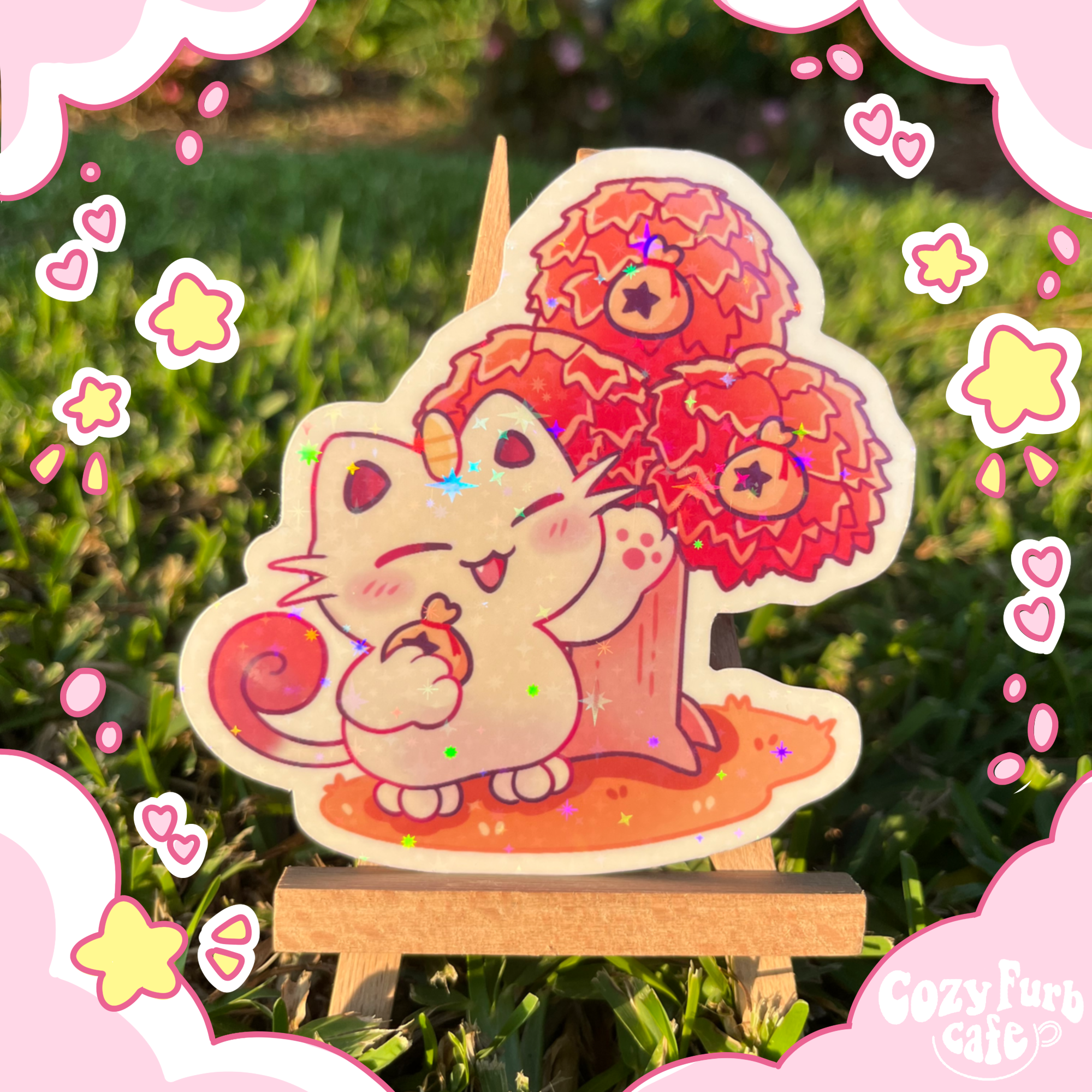 Money Cat Villager Sticker