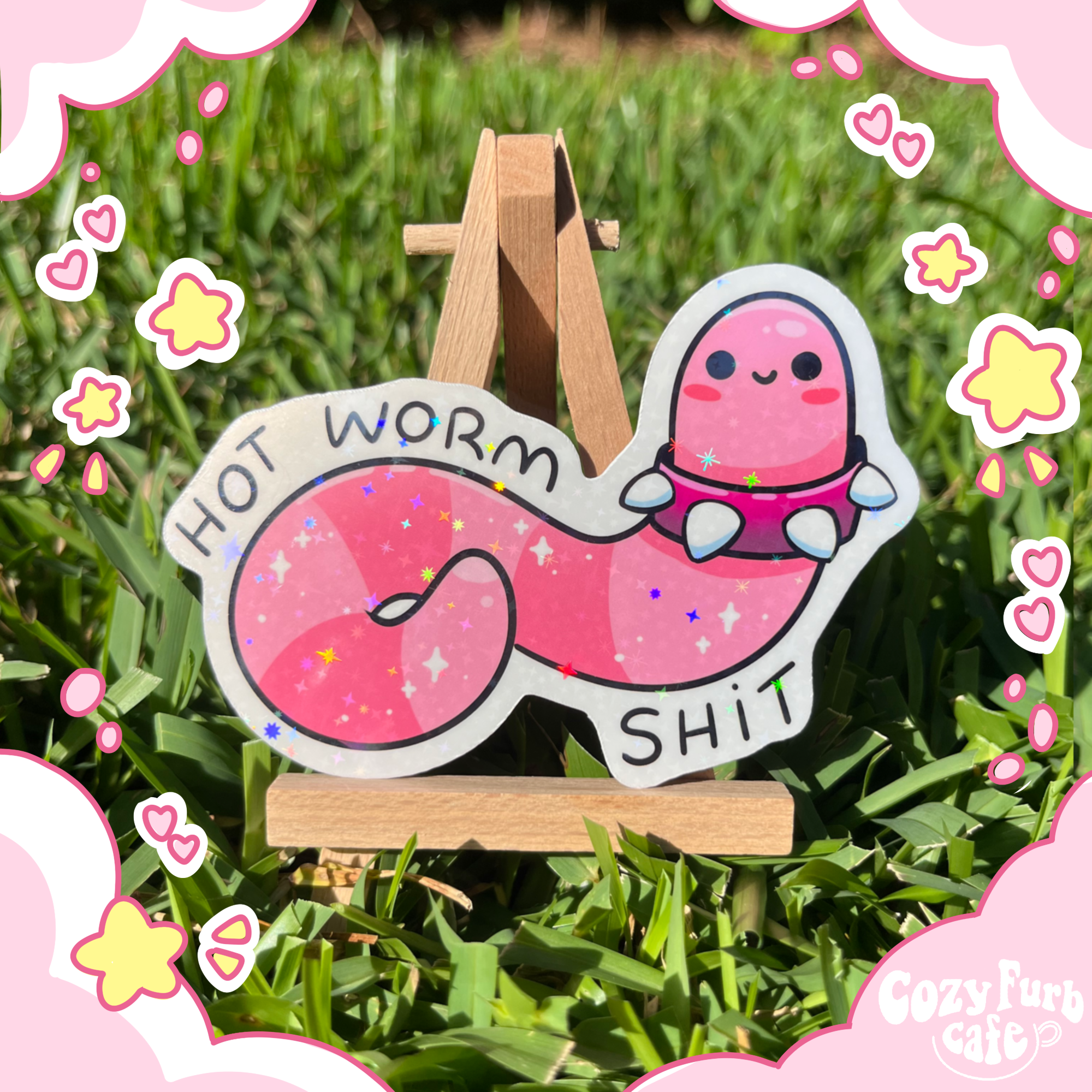 Hot Worm Sticker
