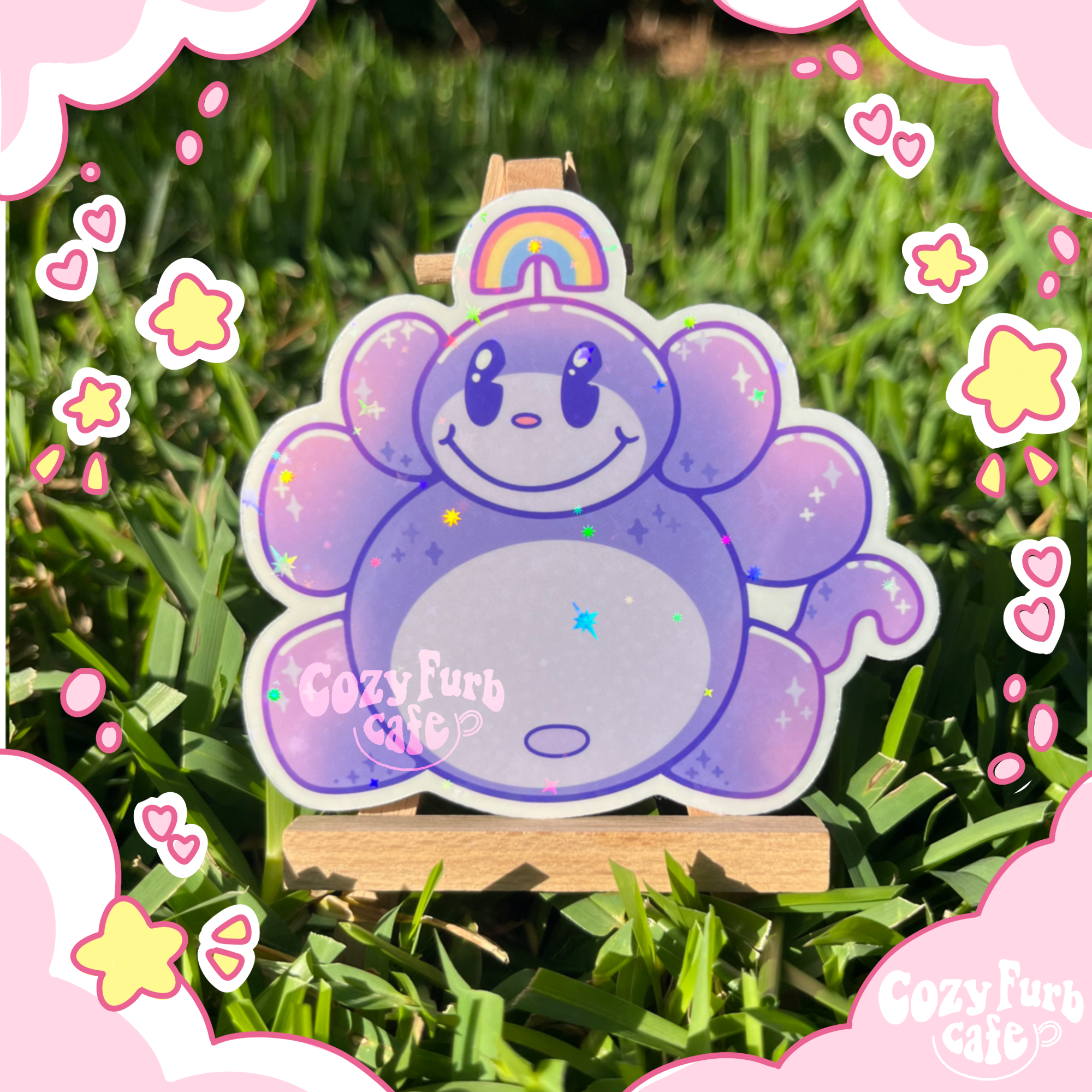 Purple Monkey Sticker