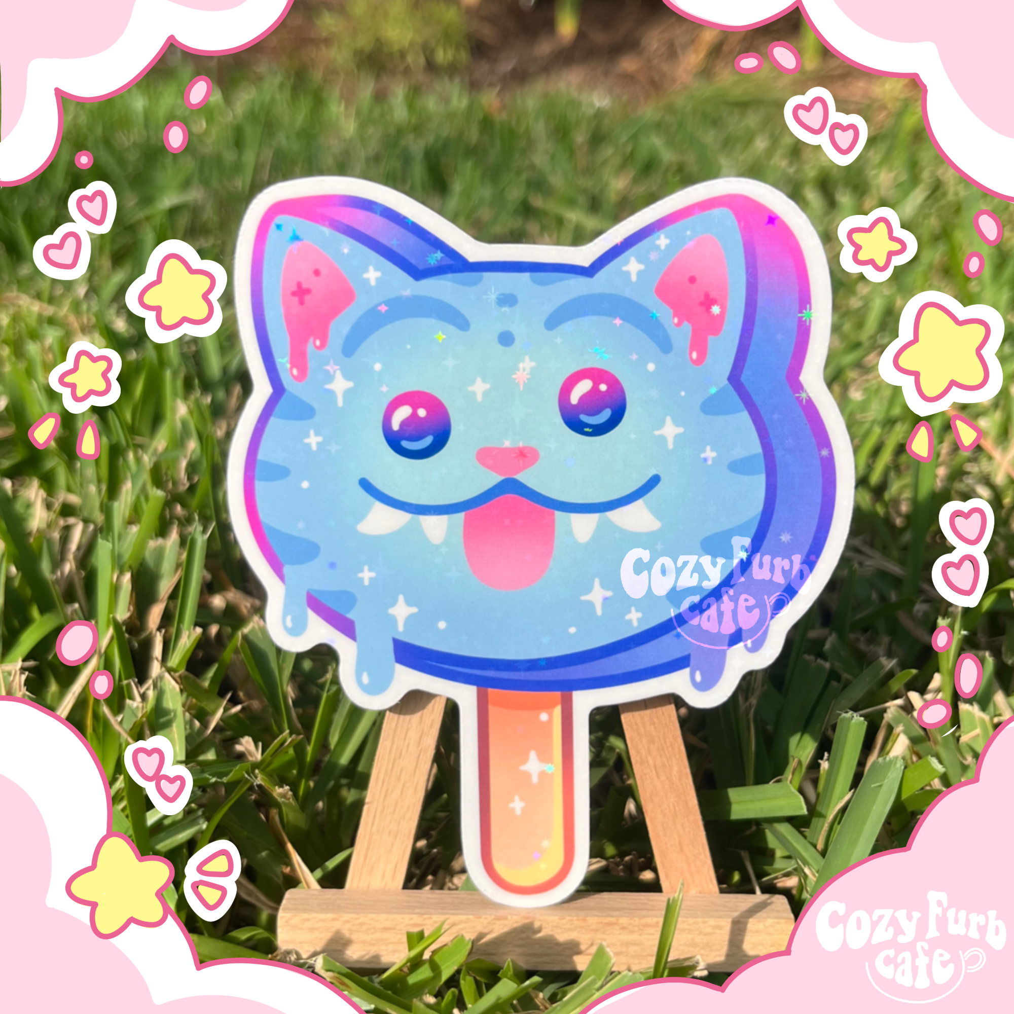 Tiger Popsicle Sticker