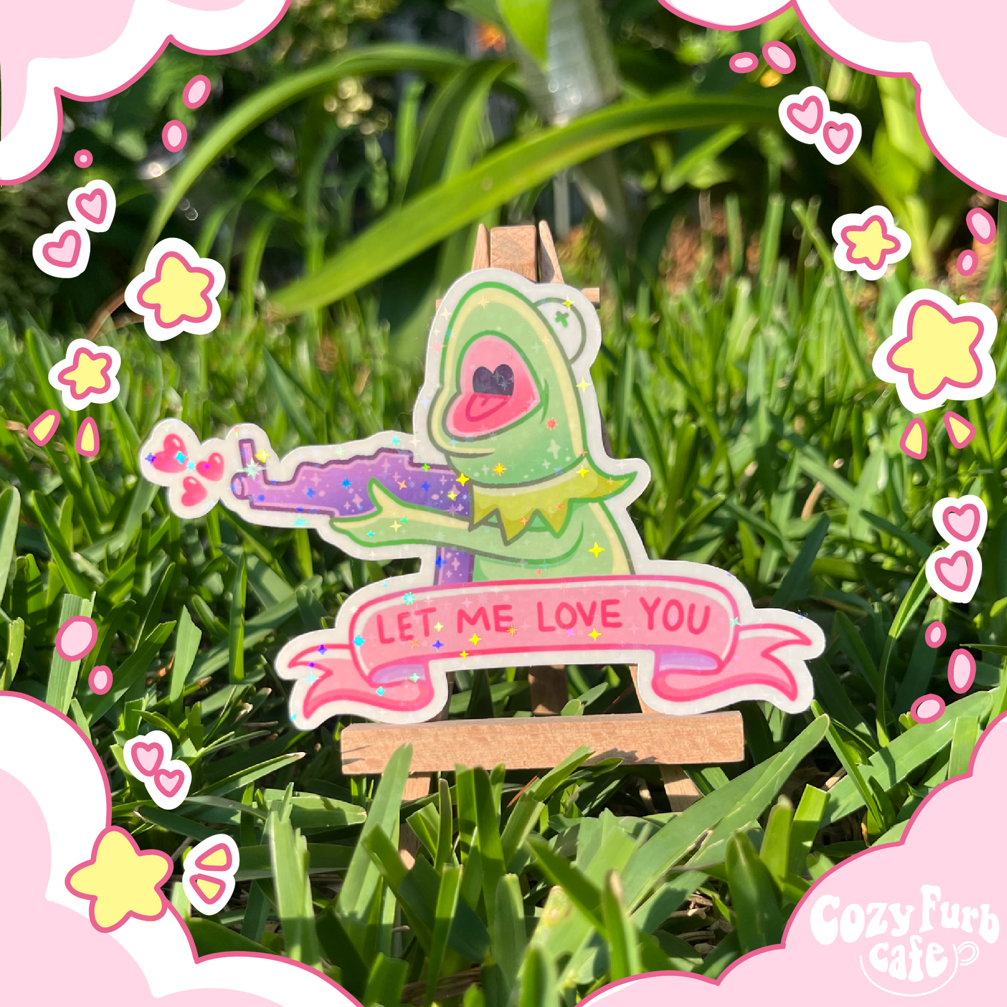 Love Me Froggy Sticker