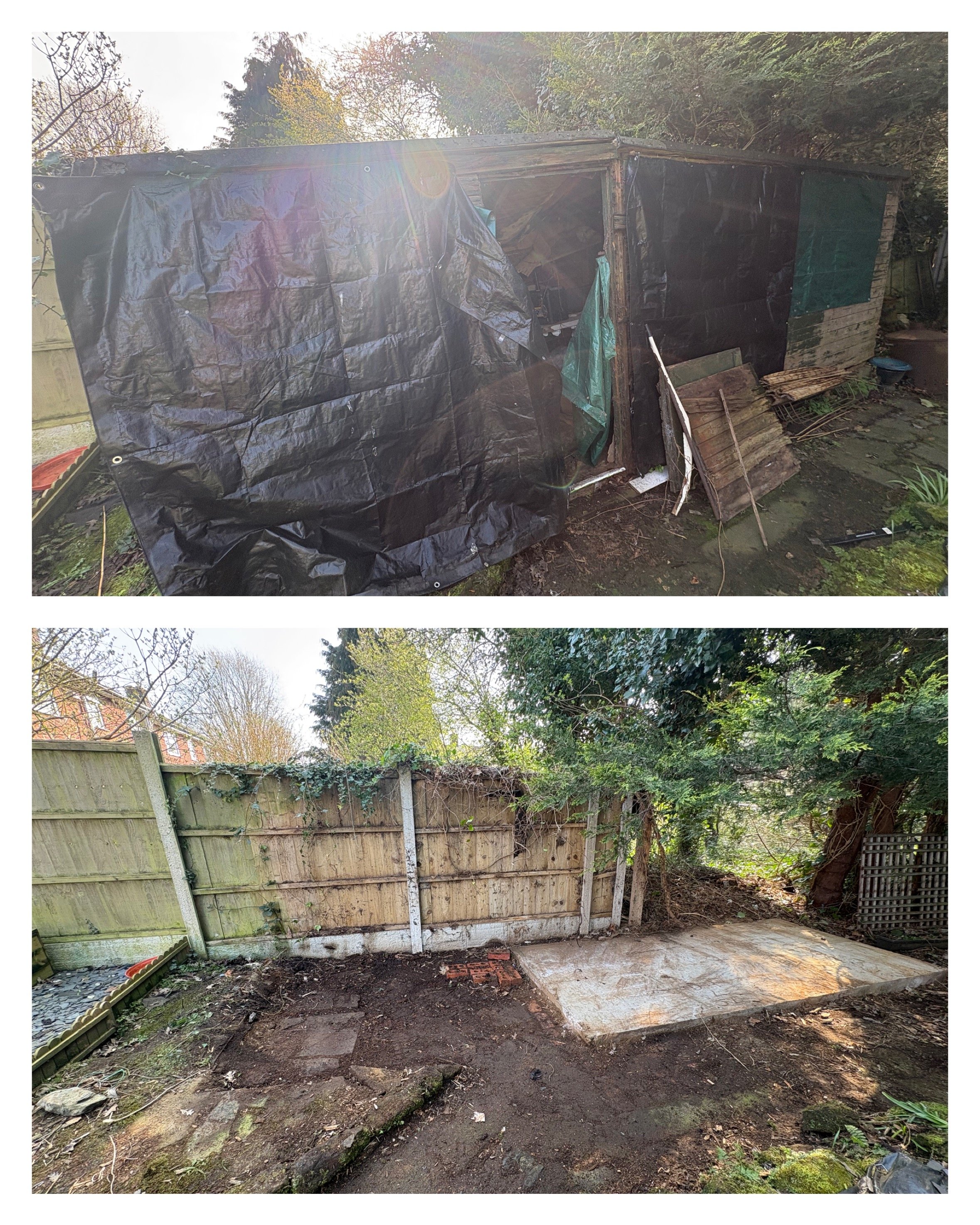 Shed dismantling and garden clearance in Liverpool