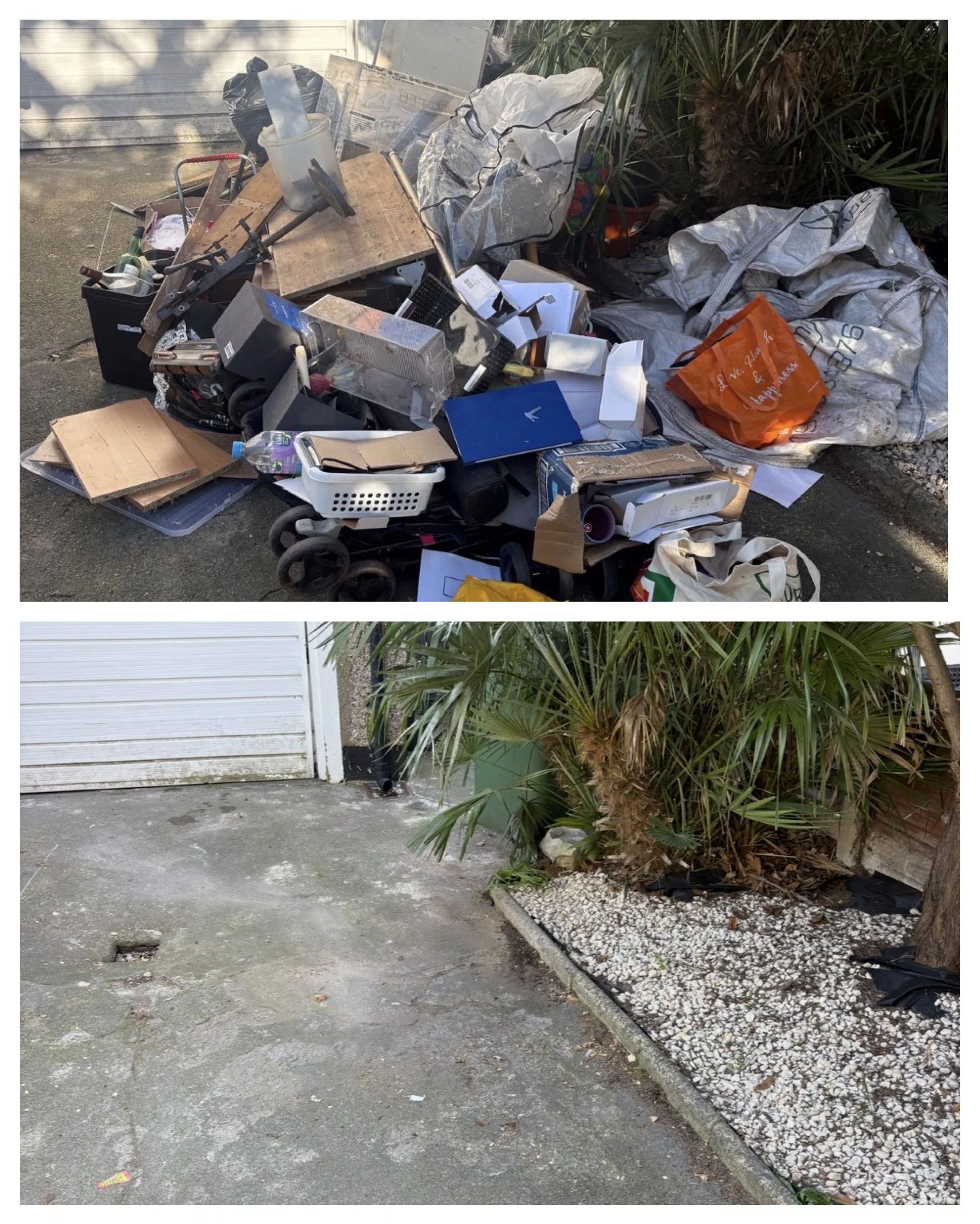 Driveway rubbish collection in Liverpool