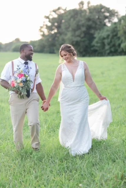 Real Nashville and Franklin brides in modern designer gowns by Katherine Tash, Enaura, Vivienne Westwood, and more. Discover one-of-a-kind bridal looks that reflect personal style and quiet confidence.
