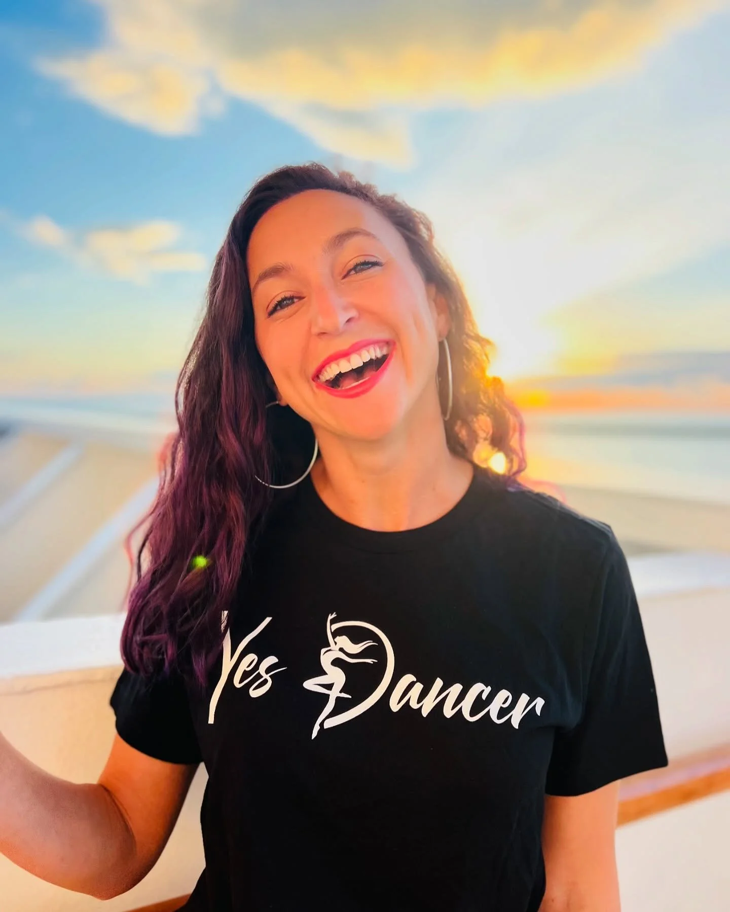 Surprise ๐คญ๐๐ฝ I dyed my hair purple and am soft launching my Yes Dancer Business all on the same day!!!! Welcome to my new clothing line!!! I’m so happy you’re here!!!๐๐ฝ๐๐ฝ๐ฅน
What is yes dancer?! 
A shirt a brand a moment of pride