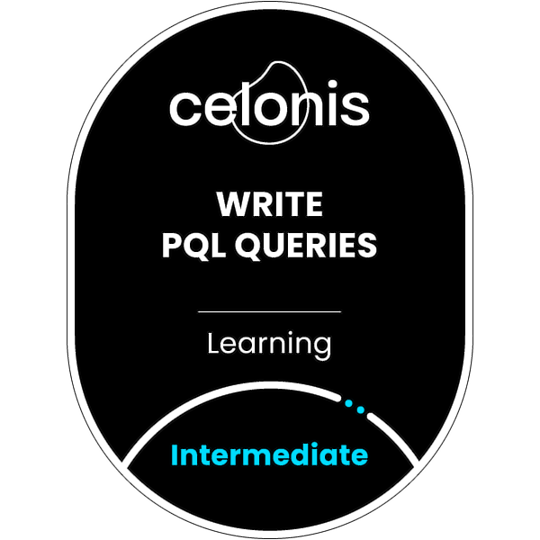 Celonis Certified Write PQL queries