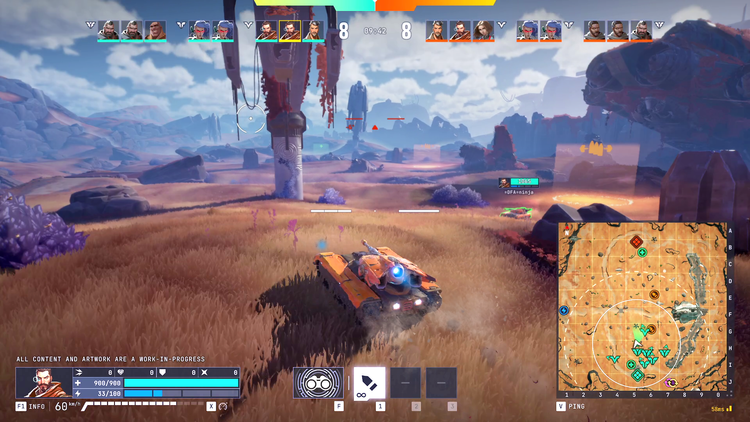 Imagem Cena de <strong>PvP</strong> tank shooter <strong>Tyr</strong> 2