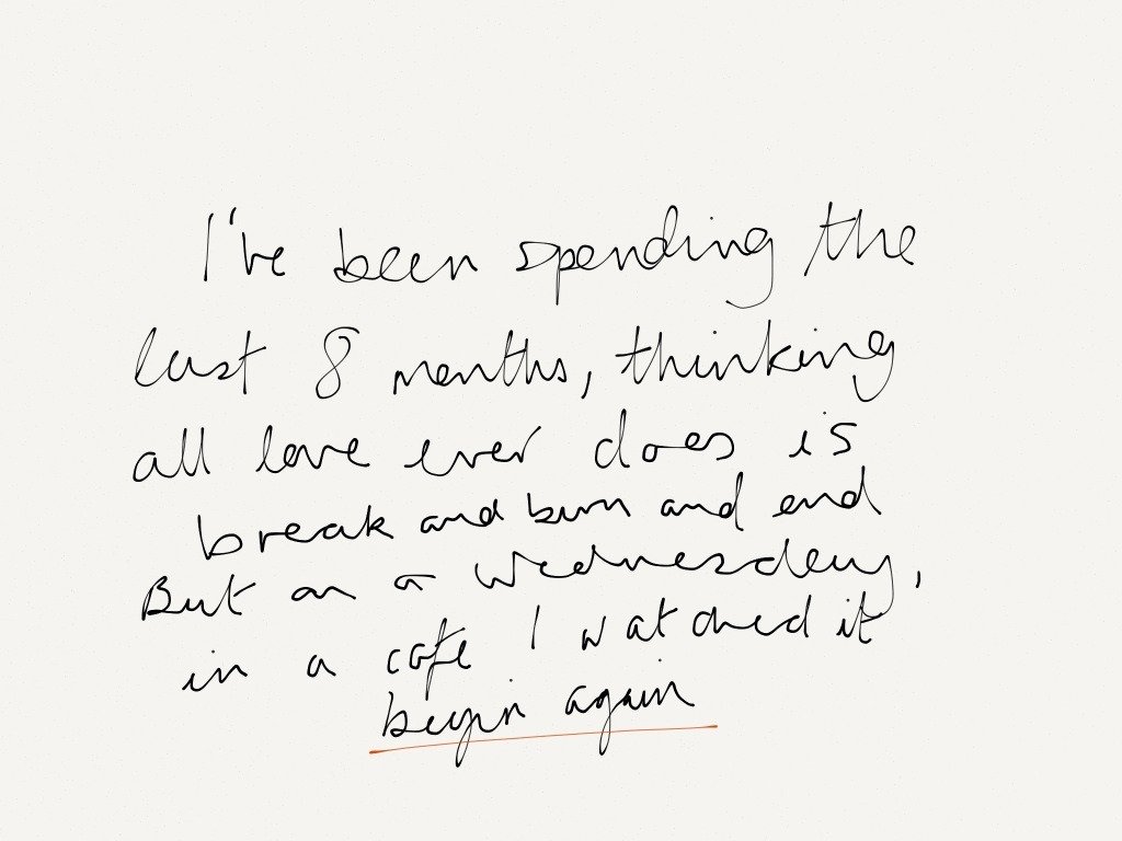 slowing down and staring over