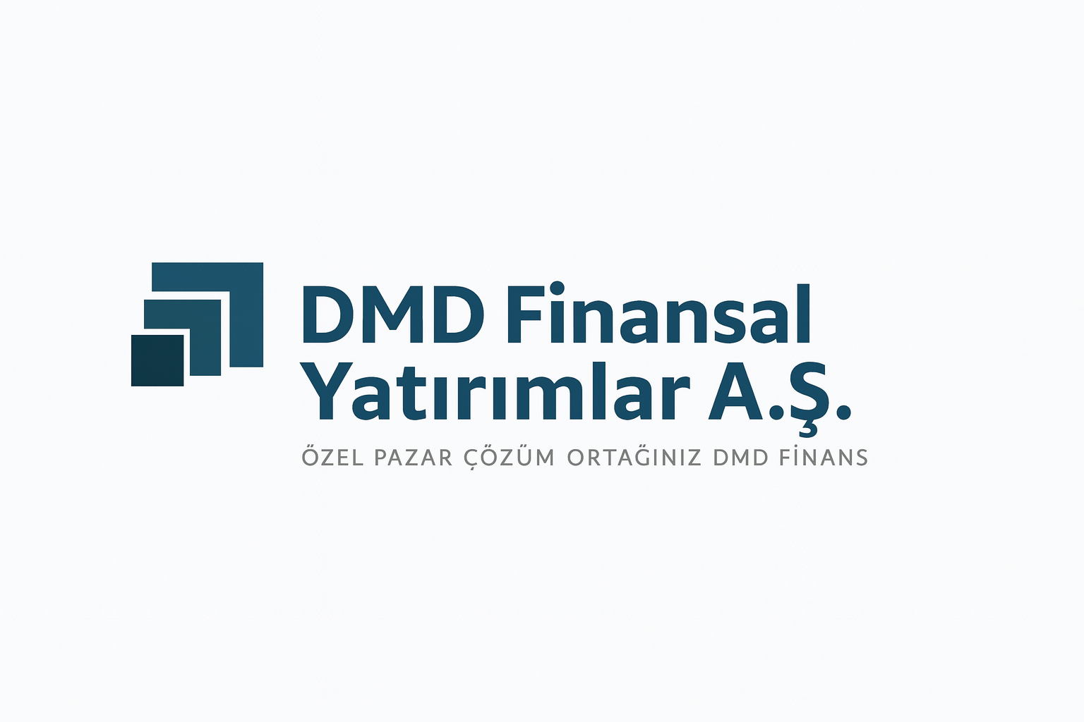 DMD Finansal Yatırımlar A.Ş. logosu ve metinleri, özel pazar çözüm ortağınız DMD Finans.