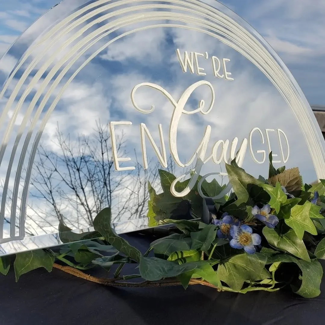 I found the perfect use for this semicircular mirror! RAINBOWS!!! 🌈
This lovely sign is totally rentable and/or customizable! Perfect for engagement shoots or with a special message at any wedding or event!

Message me for details!

.

.

. #calligr