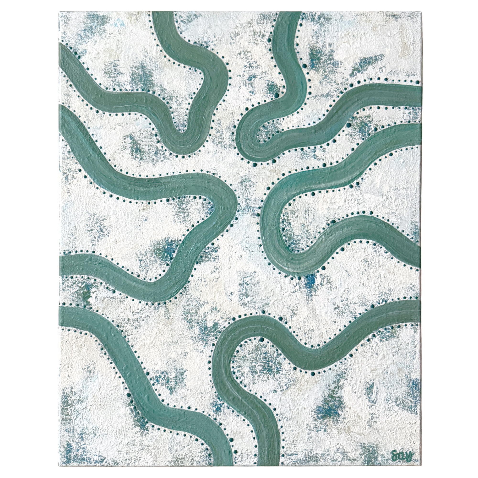 Snowy Stream Ripple I