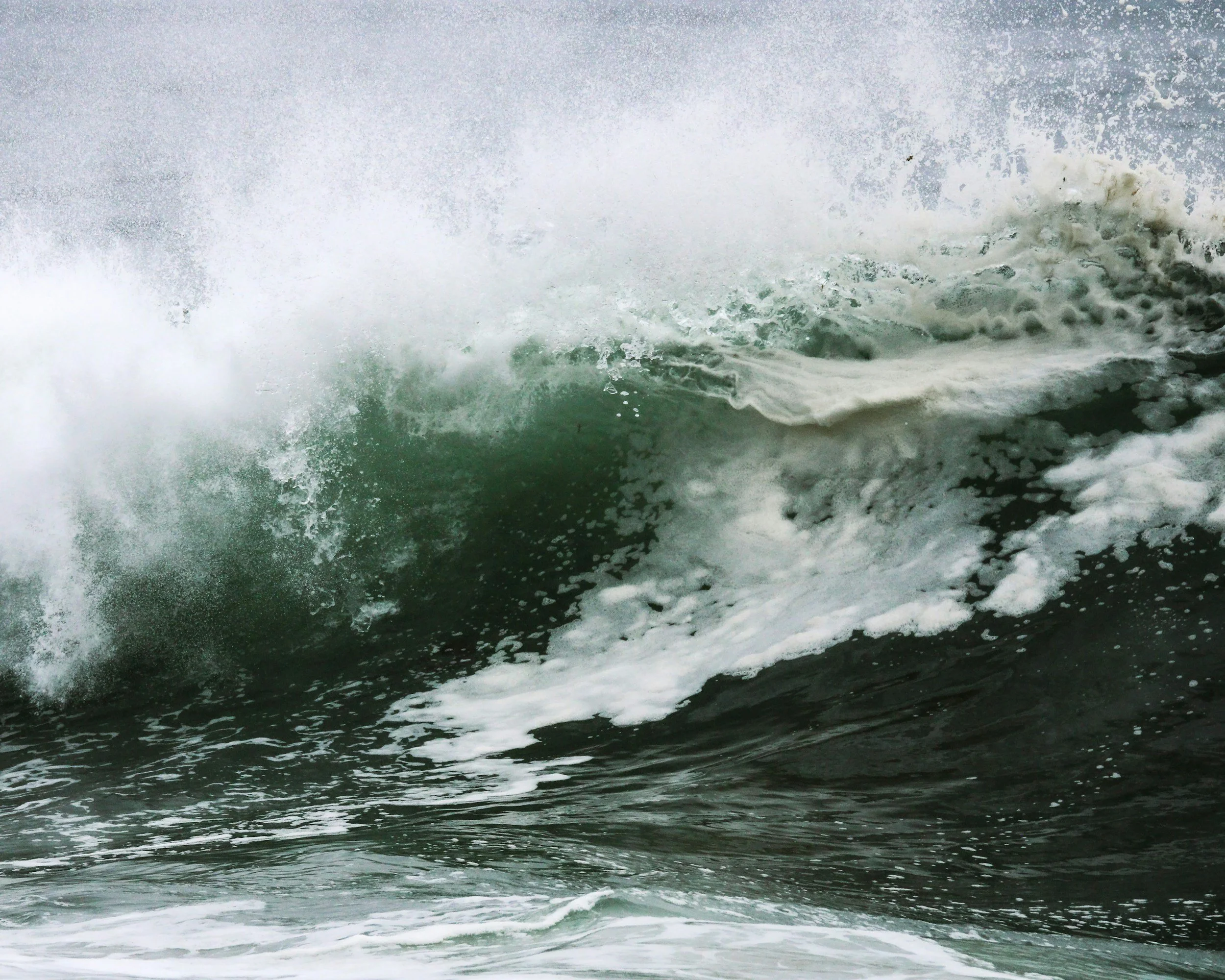 stormy crashing wave
