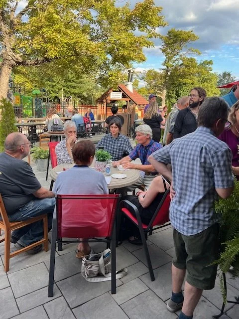 Wattle & Daub patio filled with people celebrating a special event