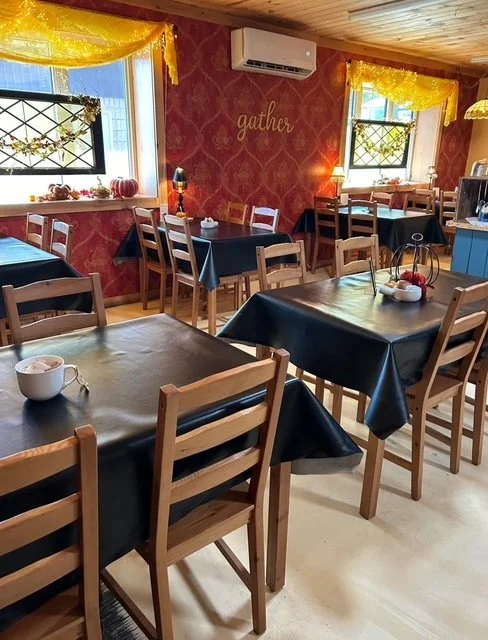 Indoor event space at Wattle & Daub