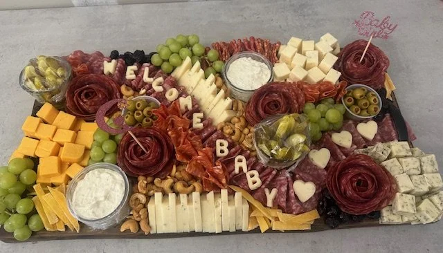Wattle & Daub charcuterie "Welcome Baby" platter