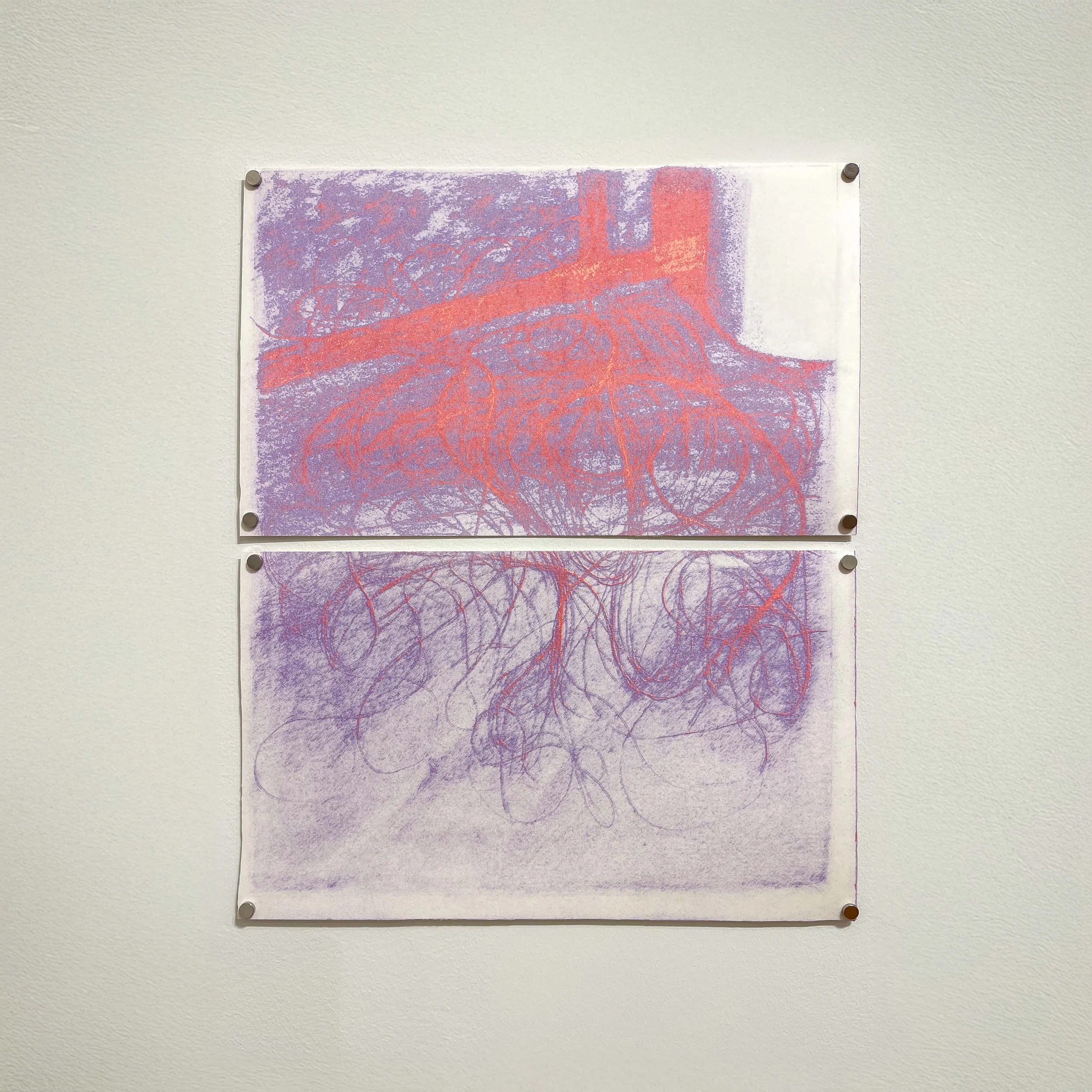Amara Uvalle-Ordoñez,
Despues, 2024,
Risograph print, 20” x 15”,
$150,  4 of 24