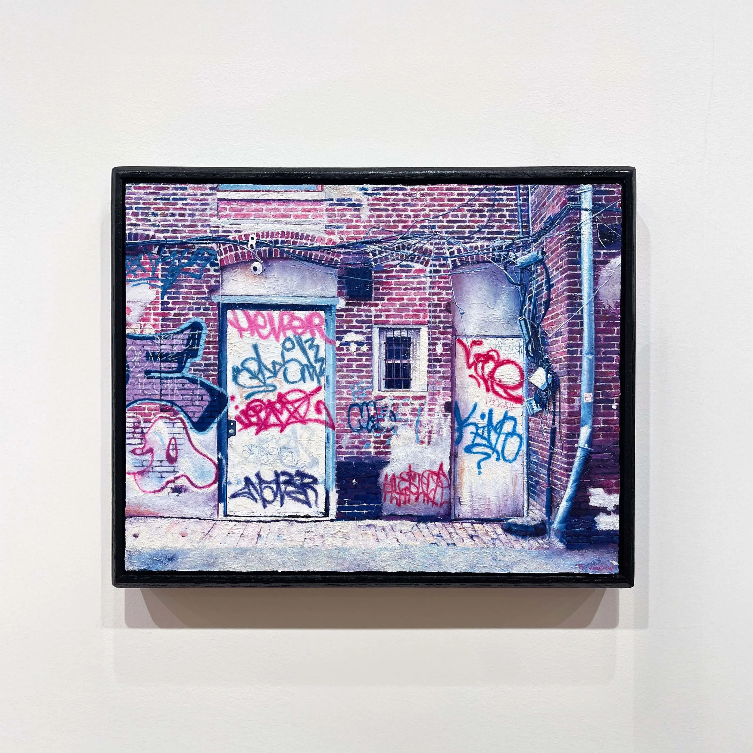 Tim Jankowiak,
Arterial, 2025,
Oil on panel, 11” x 14”,
$900, Frame included