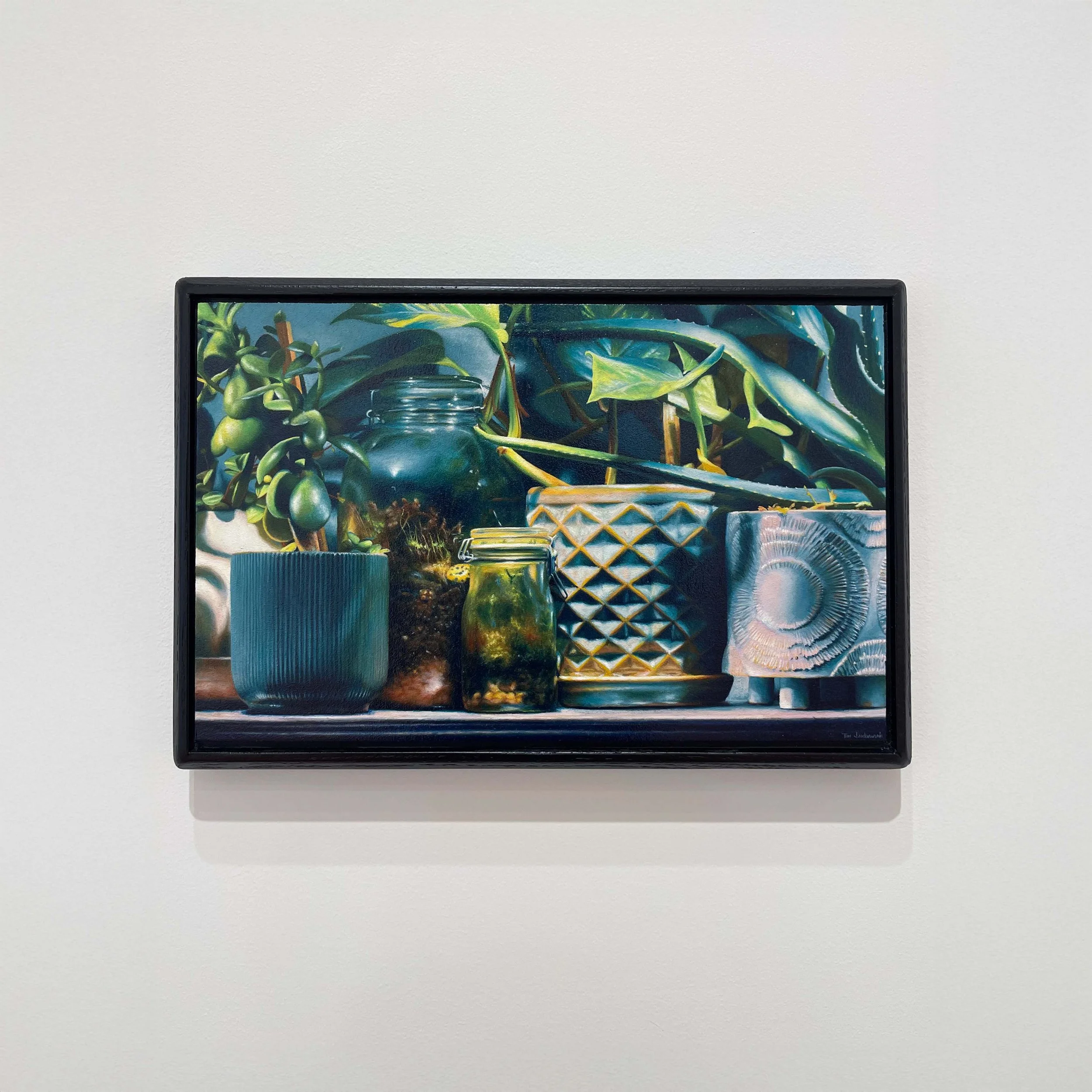 Tim Jankowiak,
Communion, 2025,
Oil on panel, 10” x 16”,
$1500, Frame included