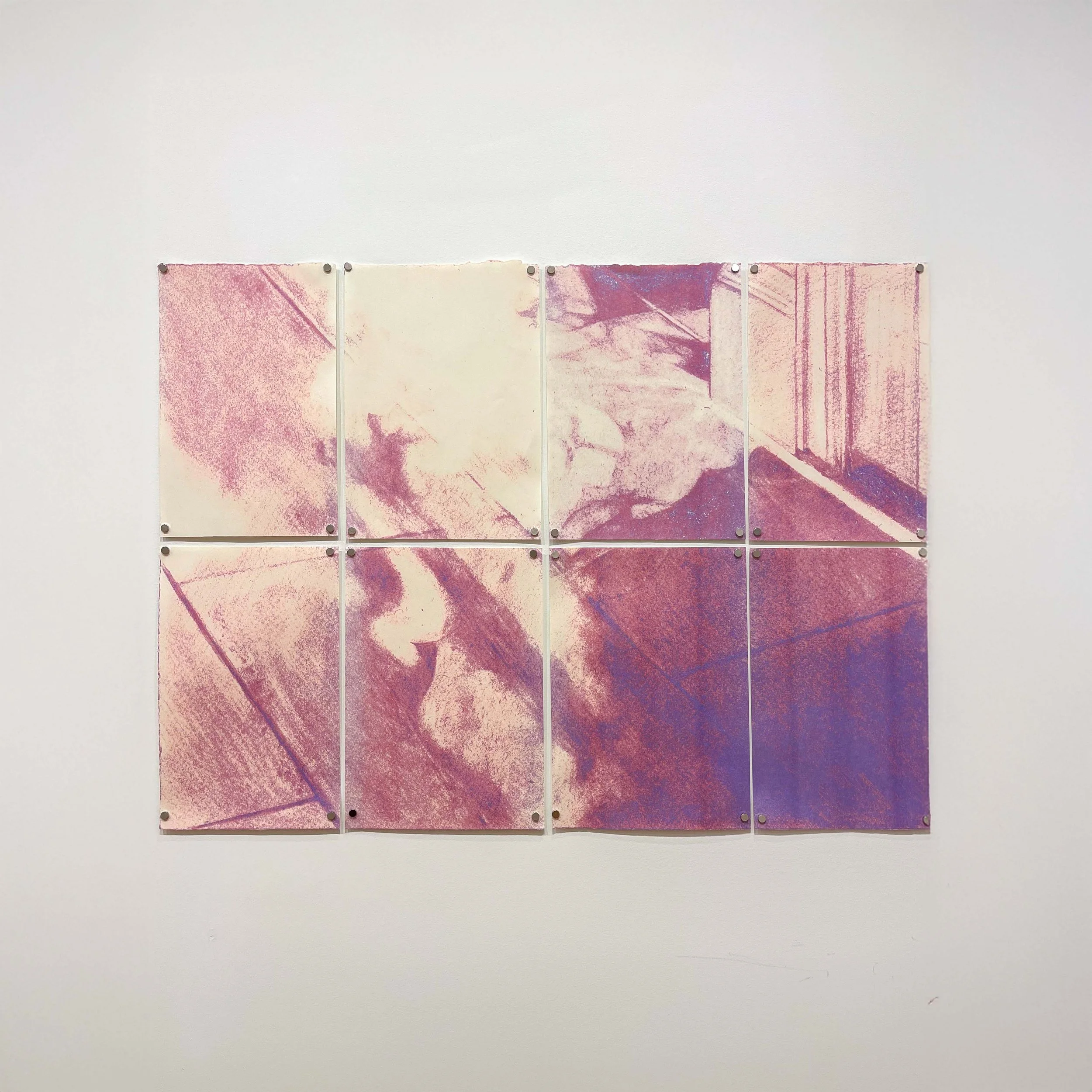 Amara Uvalle-Ordoñez,
Feel You There, 2024,
Risograph print, 26” x 40”,
$400,  6 of 10
