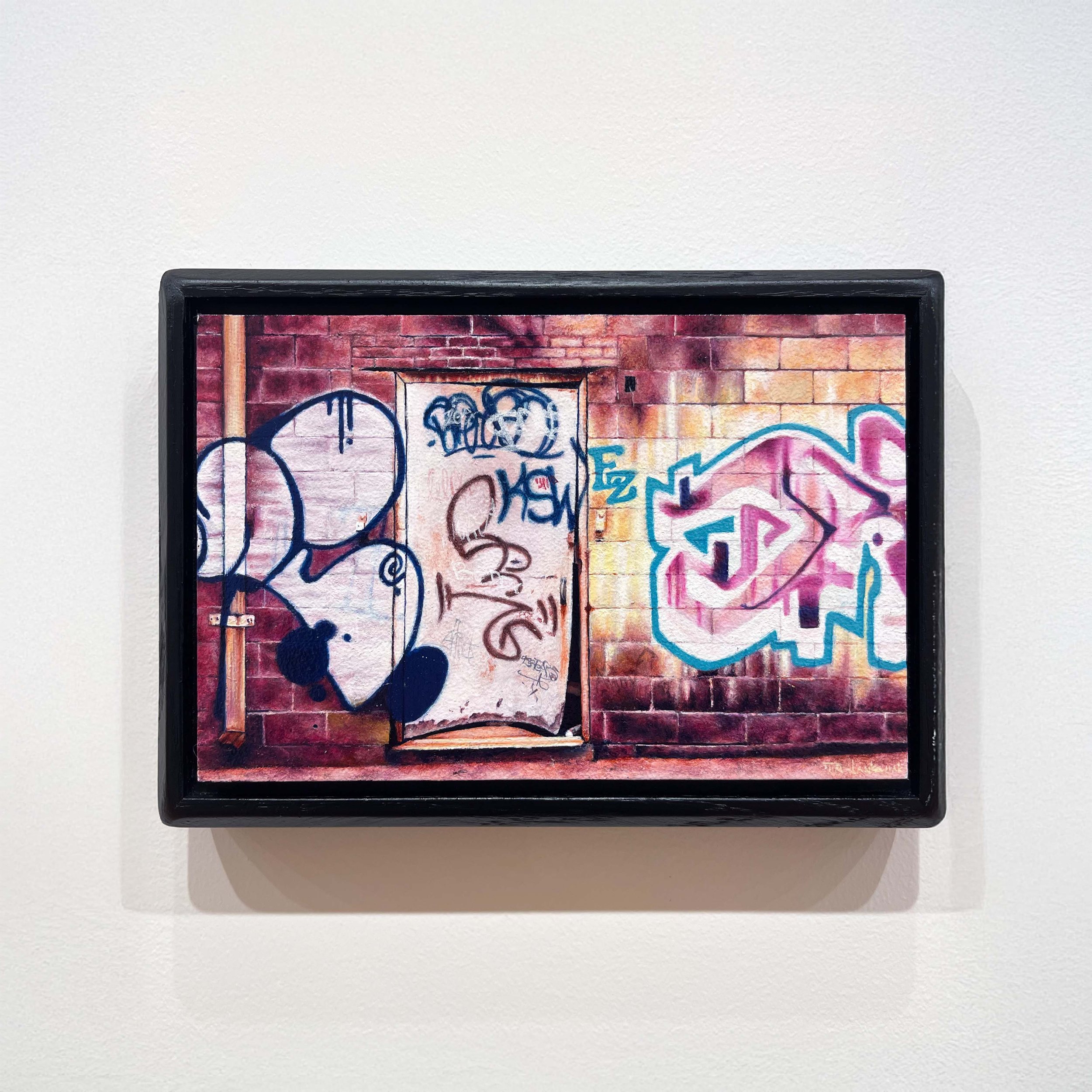 Tim Jankowiak,
Intervenous, 2025,
Oil on panel, 6” x 9”,
$350, Frame included