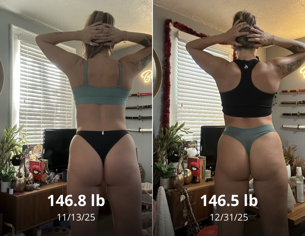 6 week progress - back view