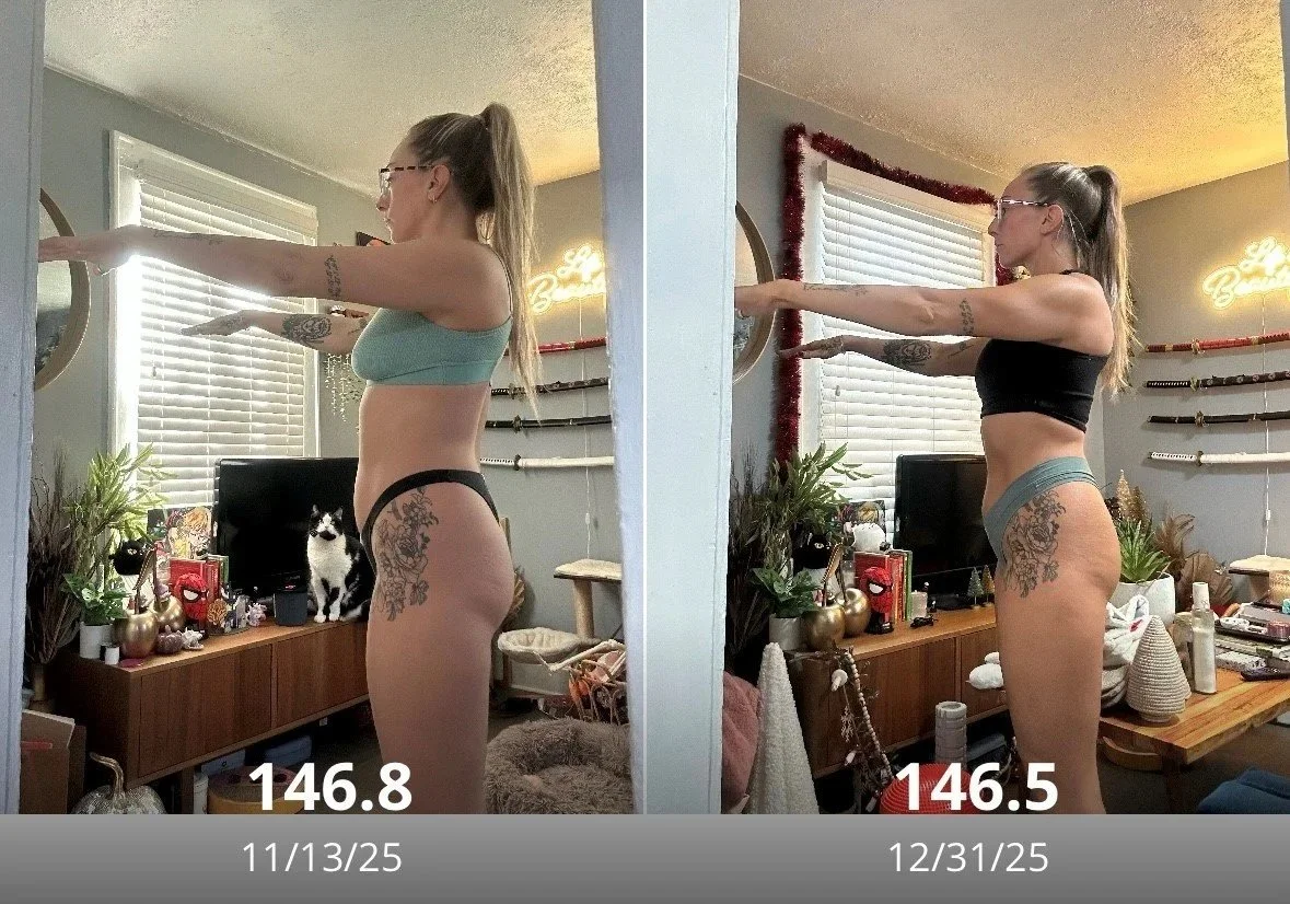 6 week progress - side view