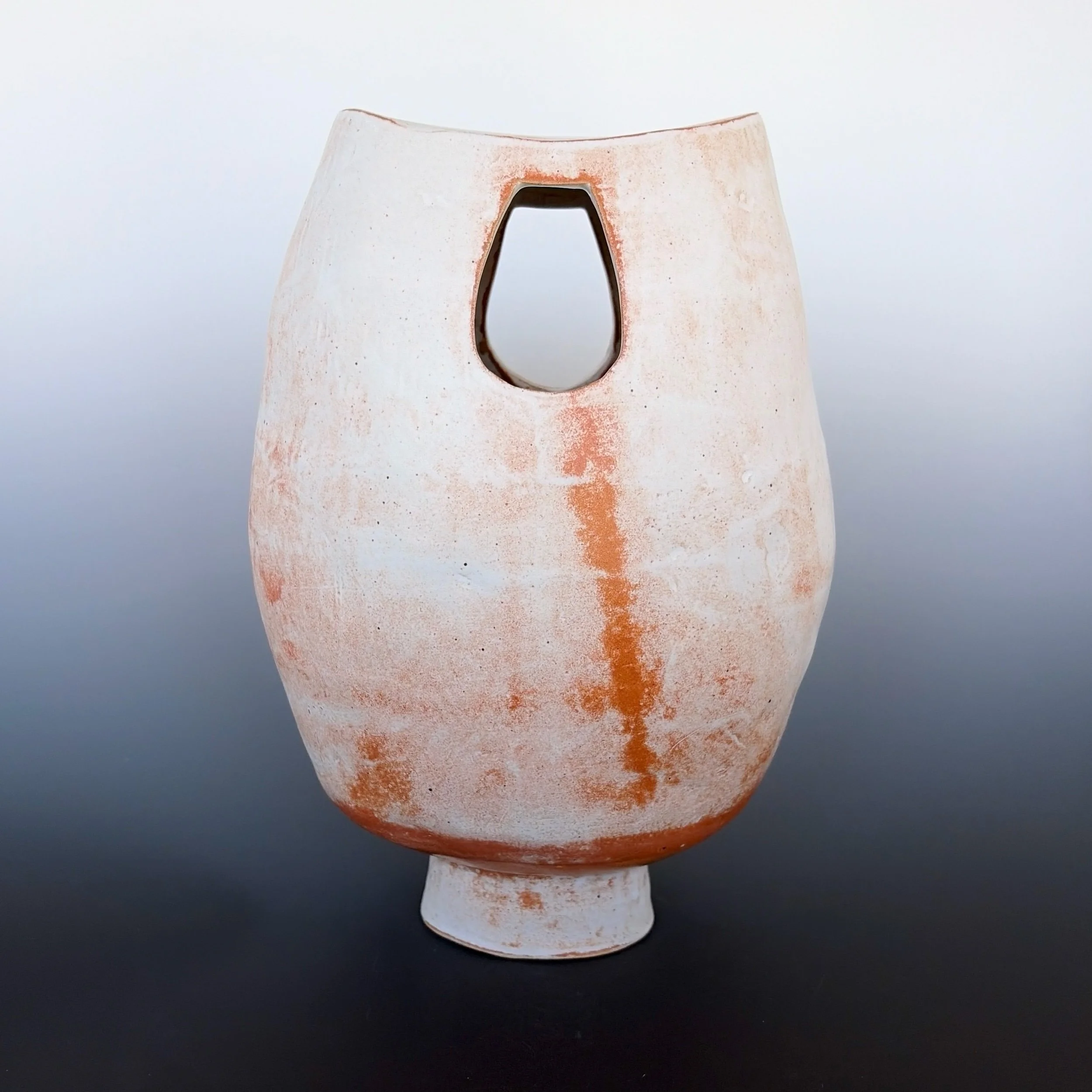 Held Passage | Hand-Built Ceramic Sculpture with Aperture