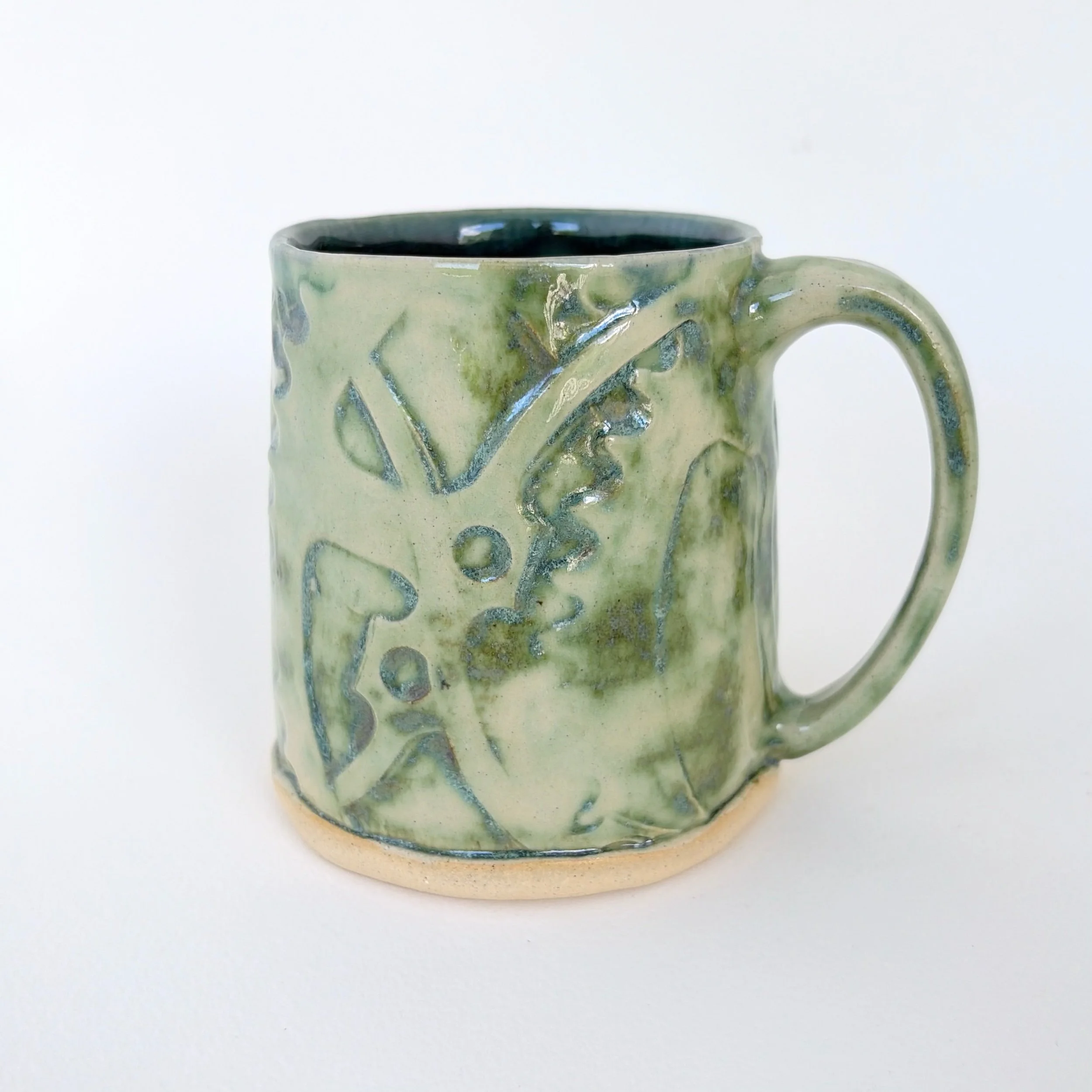 Green Gear Mug I | Handmade Stoneware Mug