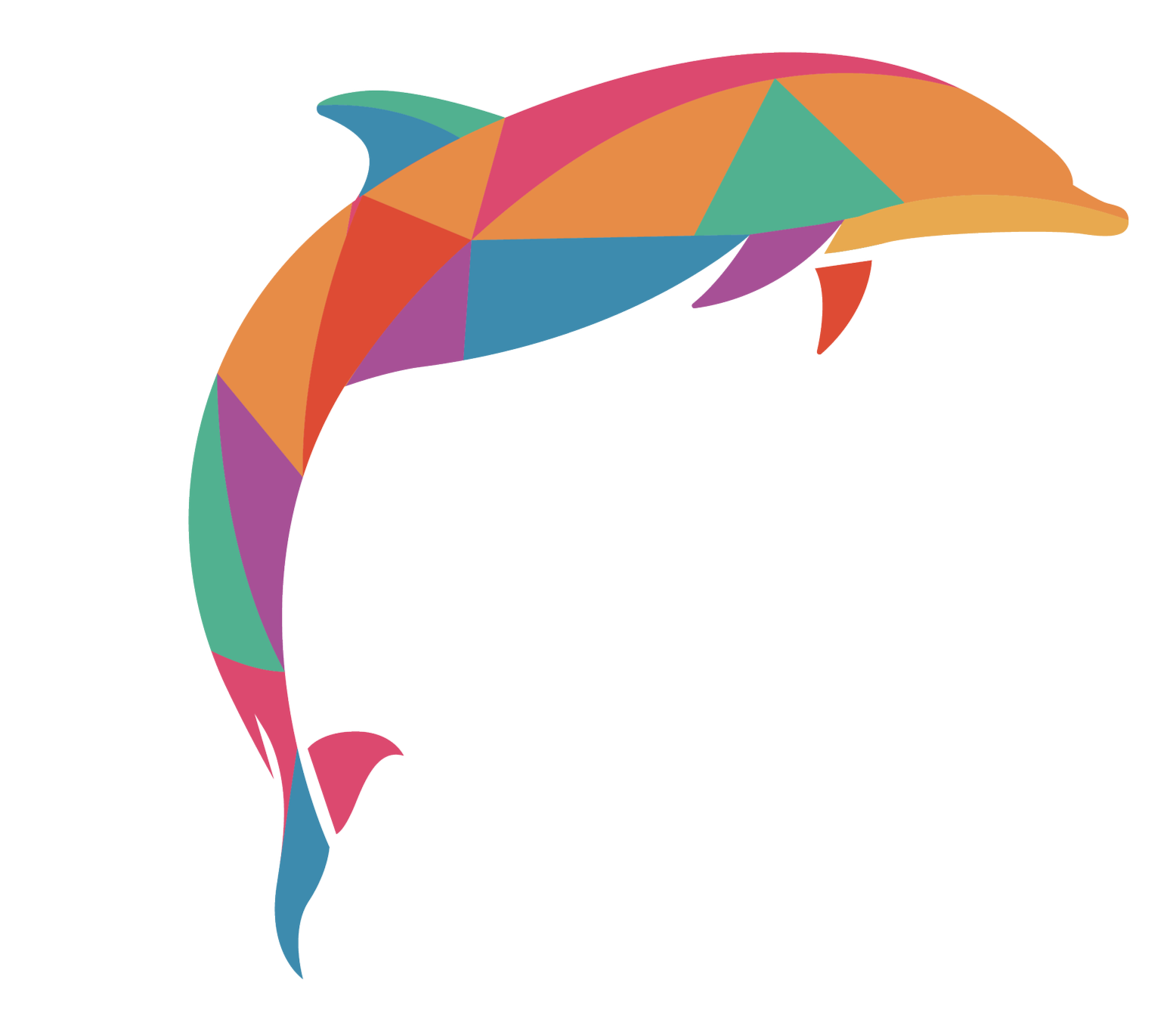 Colorful abstract speech bubble with a rectangular text box in the center