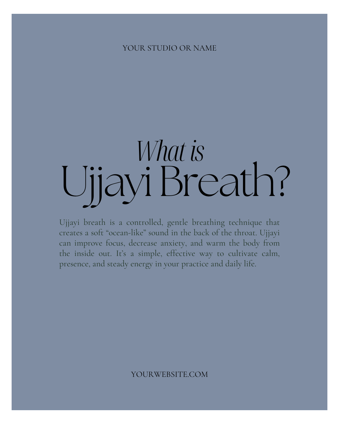 Ujjayi Breath