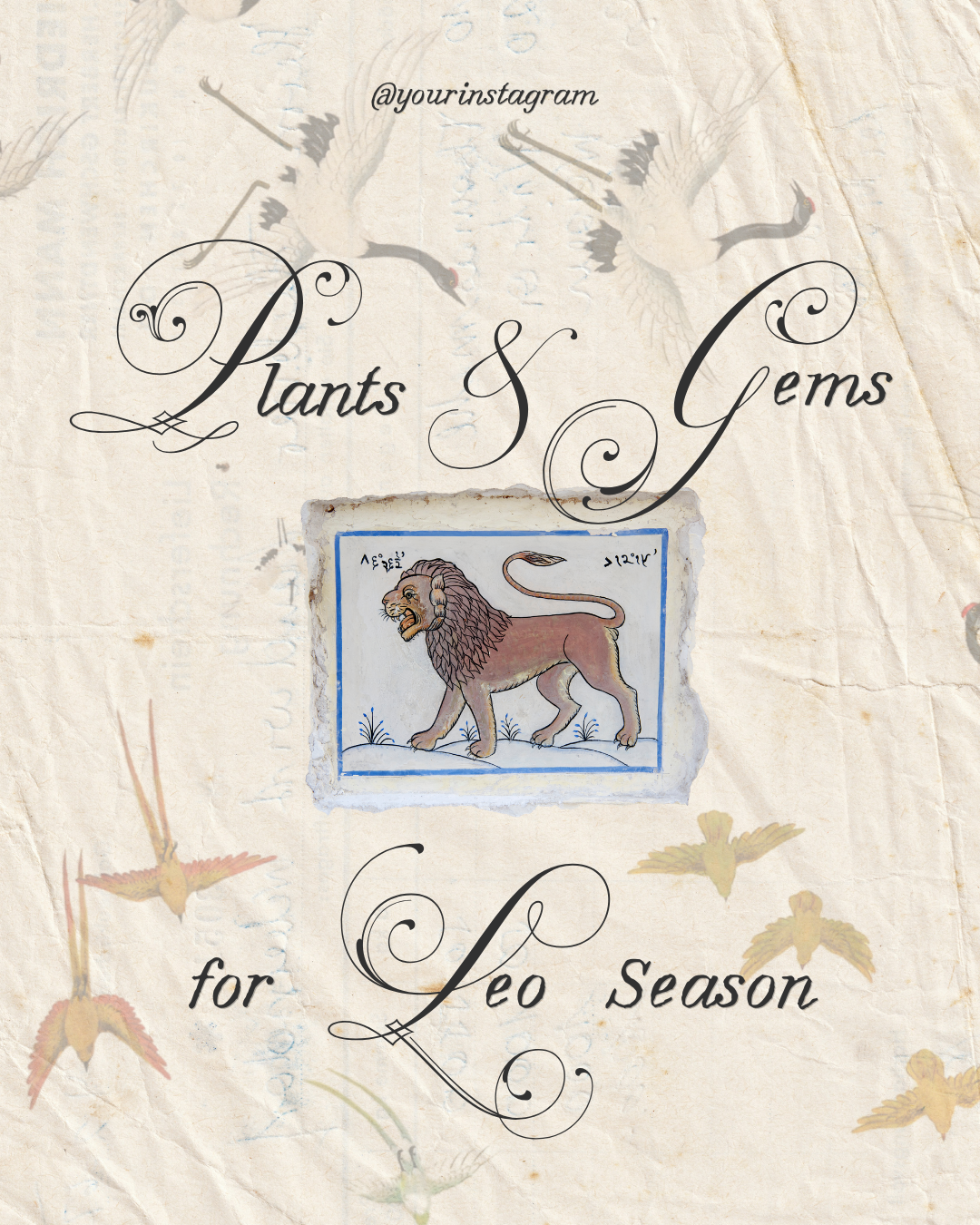 Plants + Gems for Leo Season
