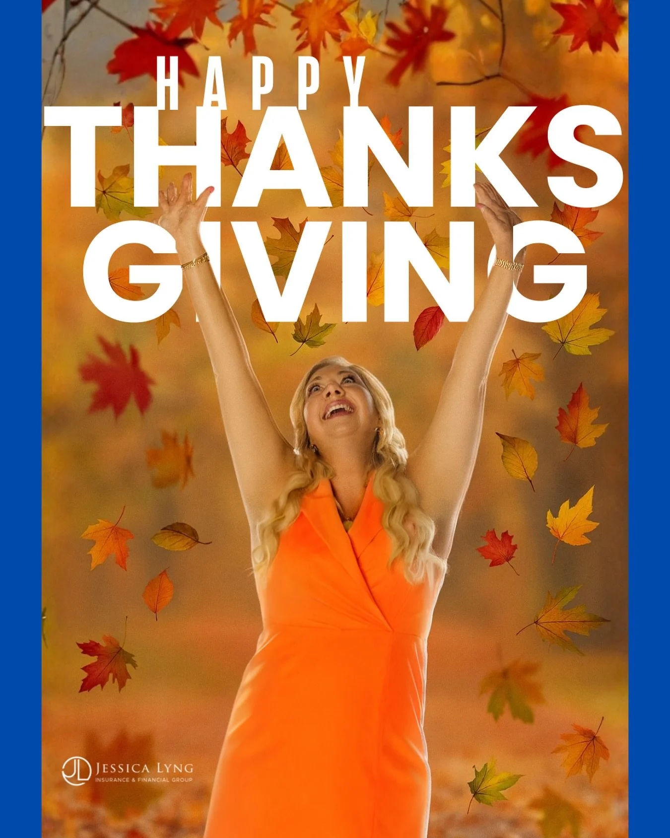 Happy Thanksgiving from Jessica Lyng Insurance! 

Feeling extra grateful today for this community, the clients who trust us with some of life&rsquo;s biggest decisions, and the friendships that have formed along the way.

Wishing you a day filled wit