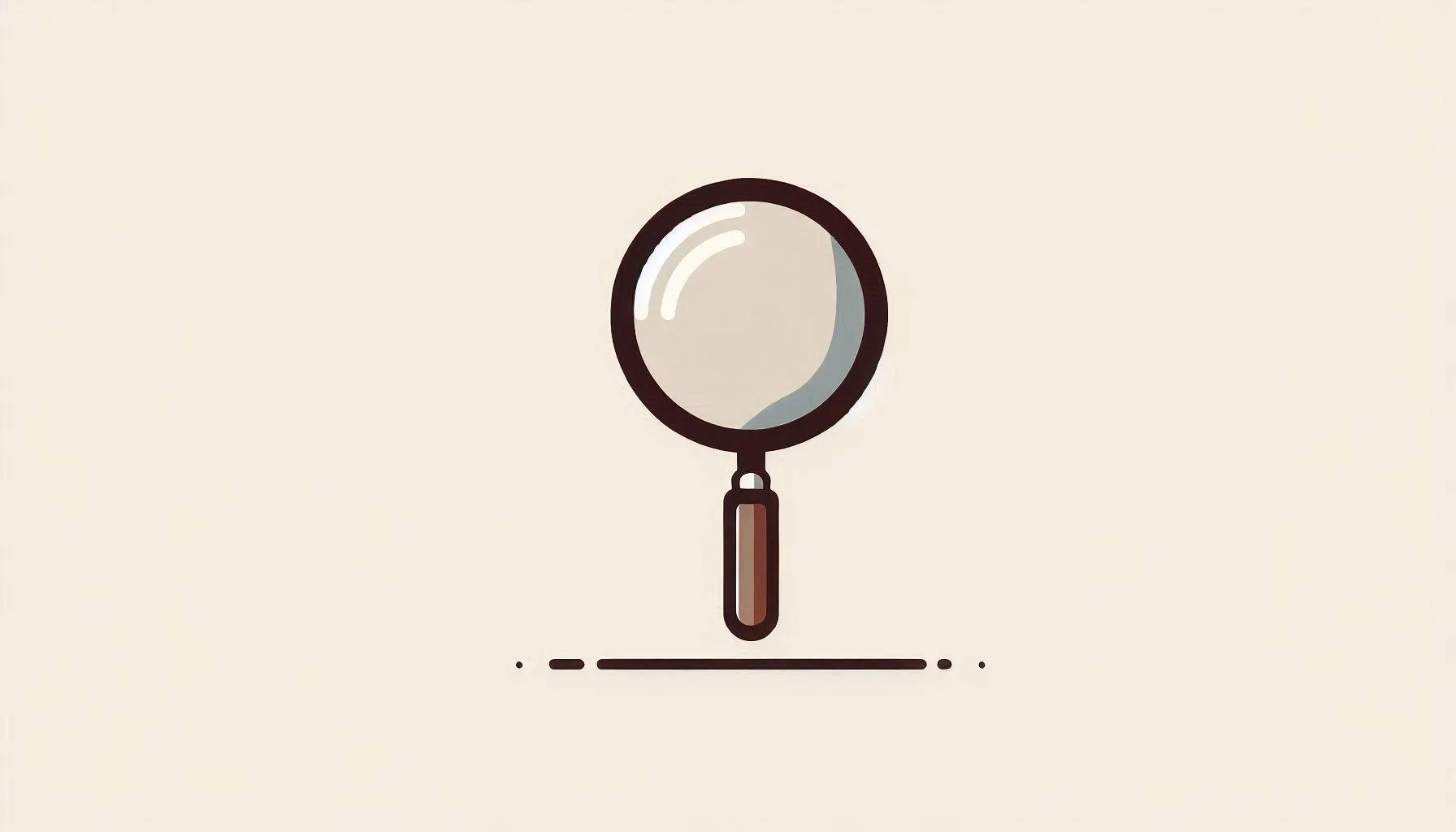 a plain magnifying glass