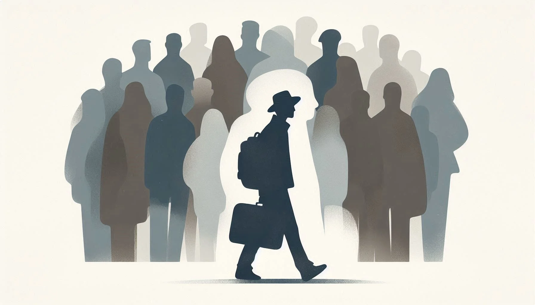 raveler blending into a crowd