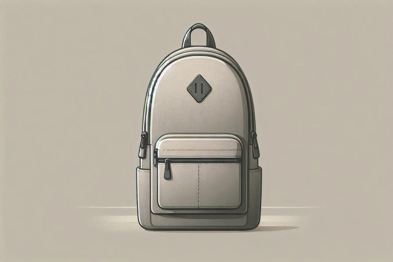 gray backpack