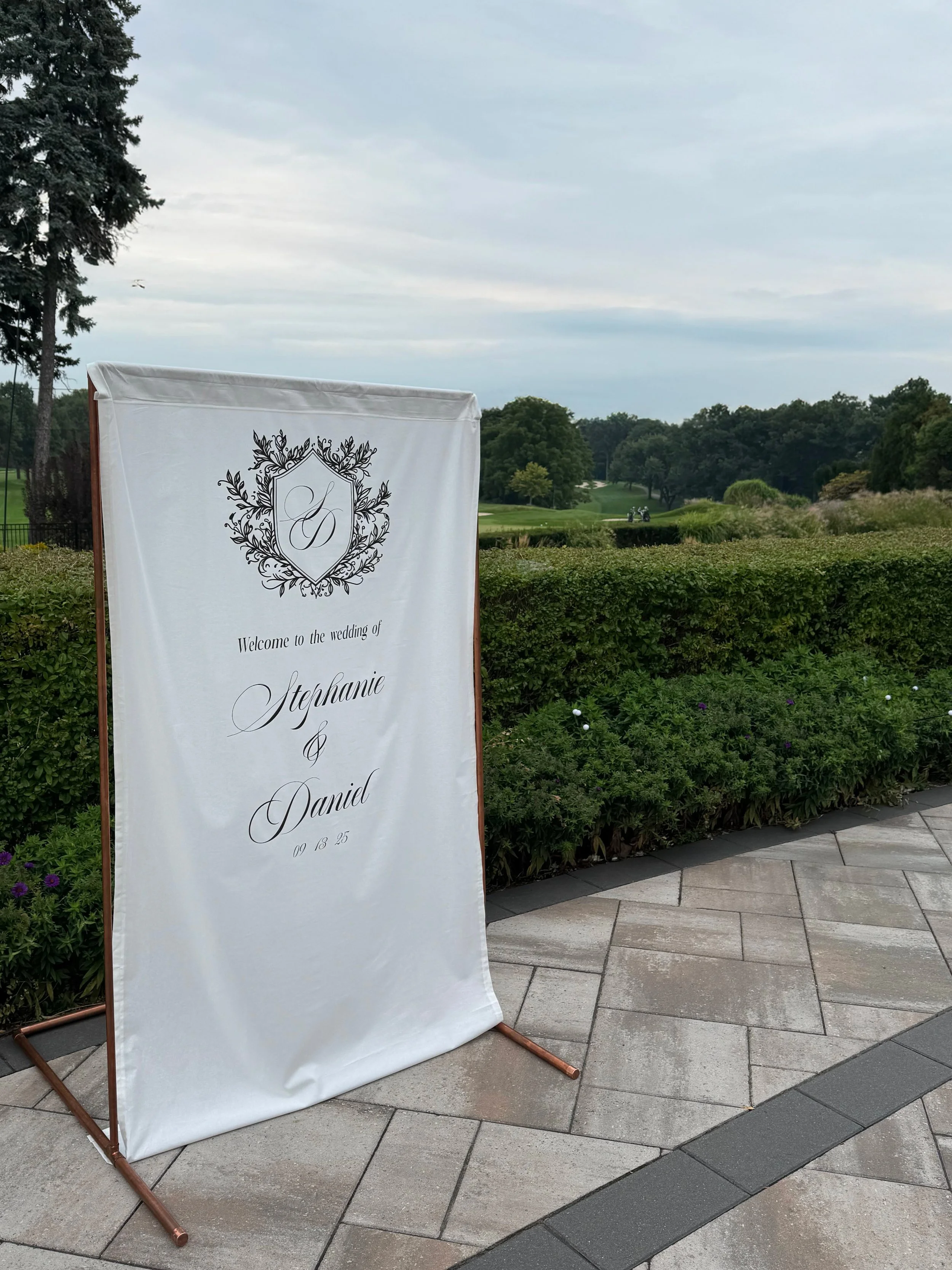 Custom Wedding Hanging Sign