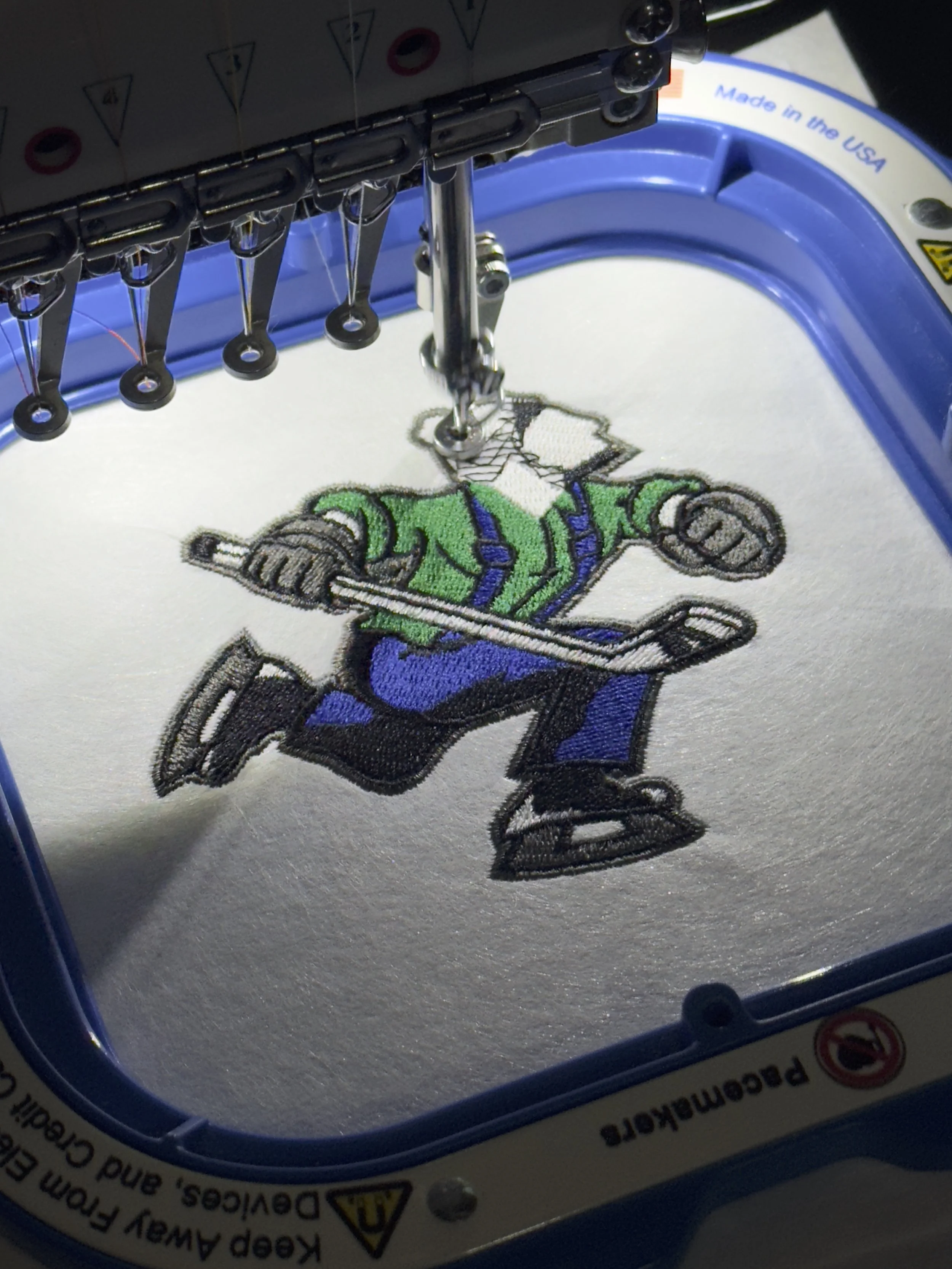 Embroidery Sample in Progress