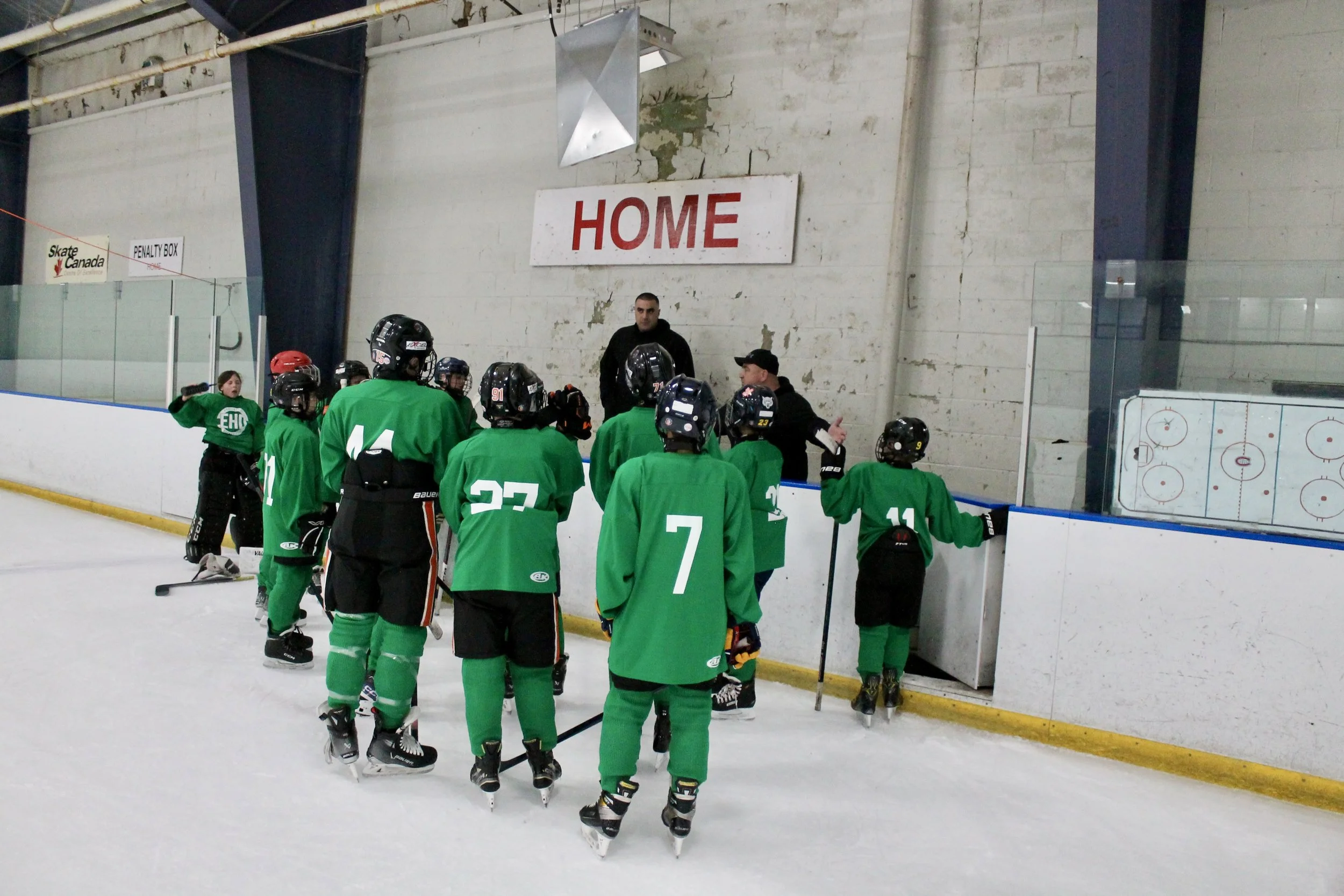 Custom Screen-Printed Jerseys in Action for Etobicoke Hockey Development Winter League