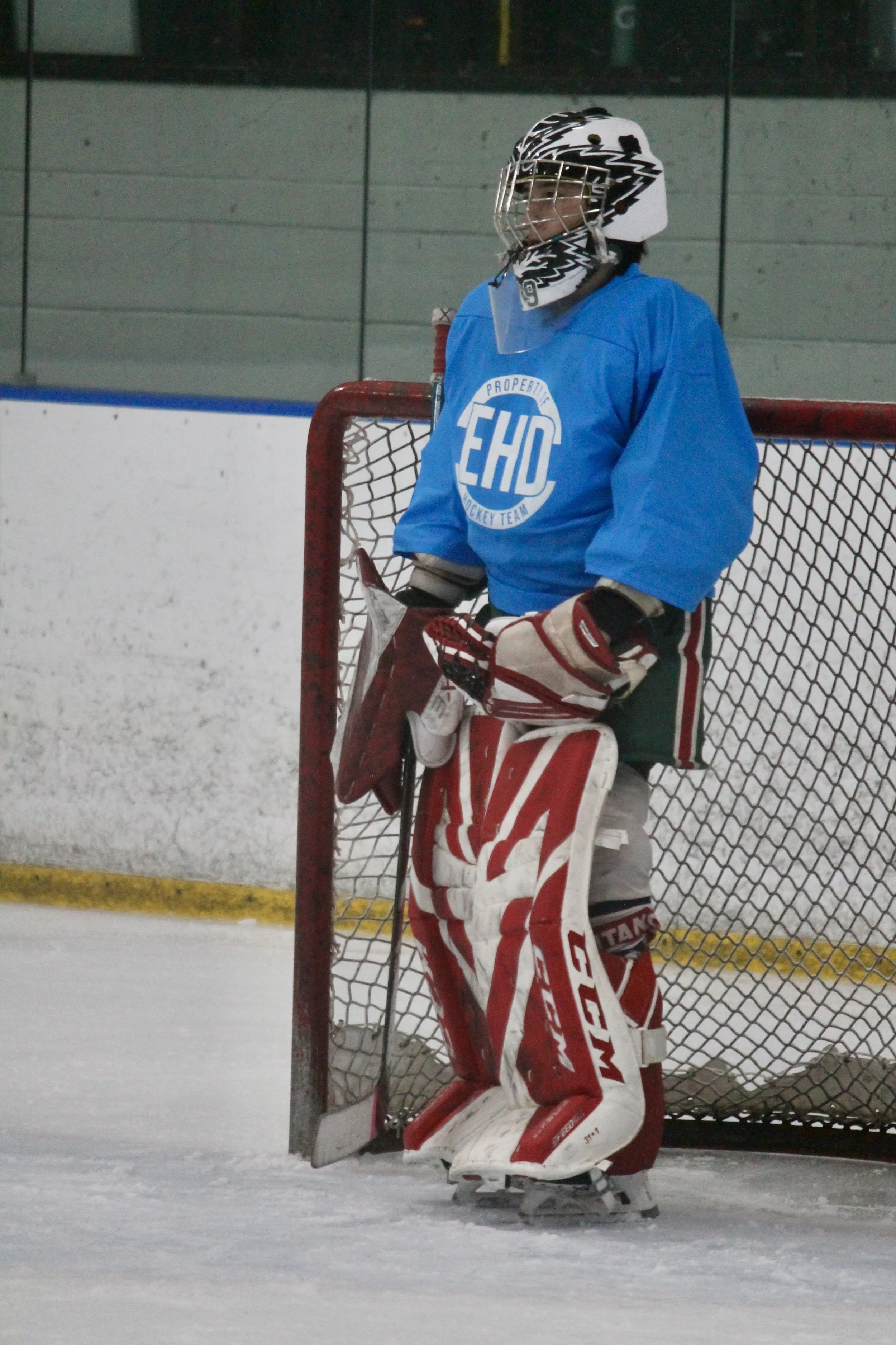Custom Screen-Printed Jersey in Action for Etobicoke Hockey Development Winter League