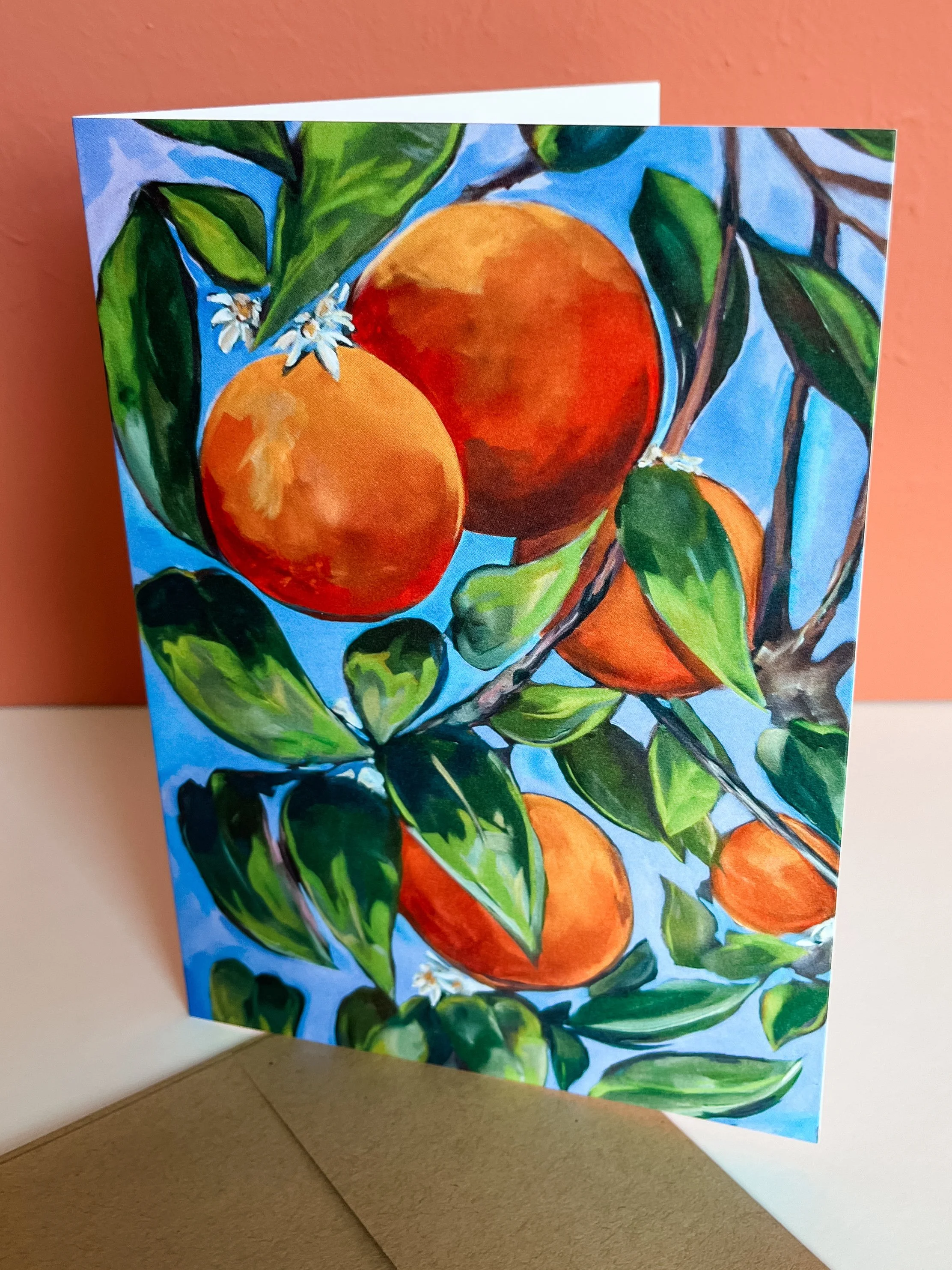 5x7" Folded Greeting  ART Cards  - Single