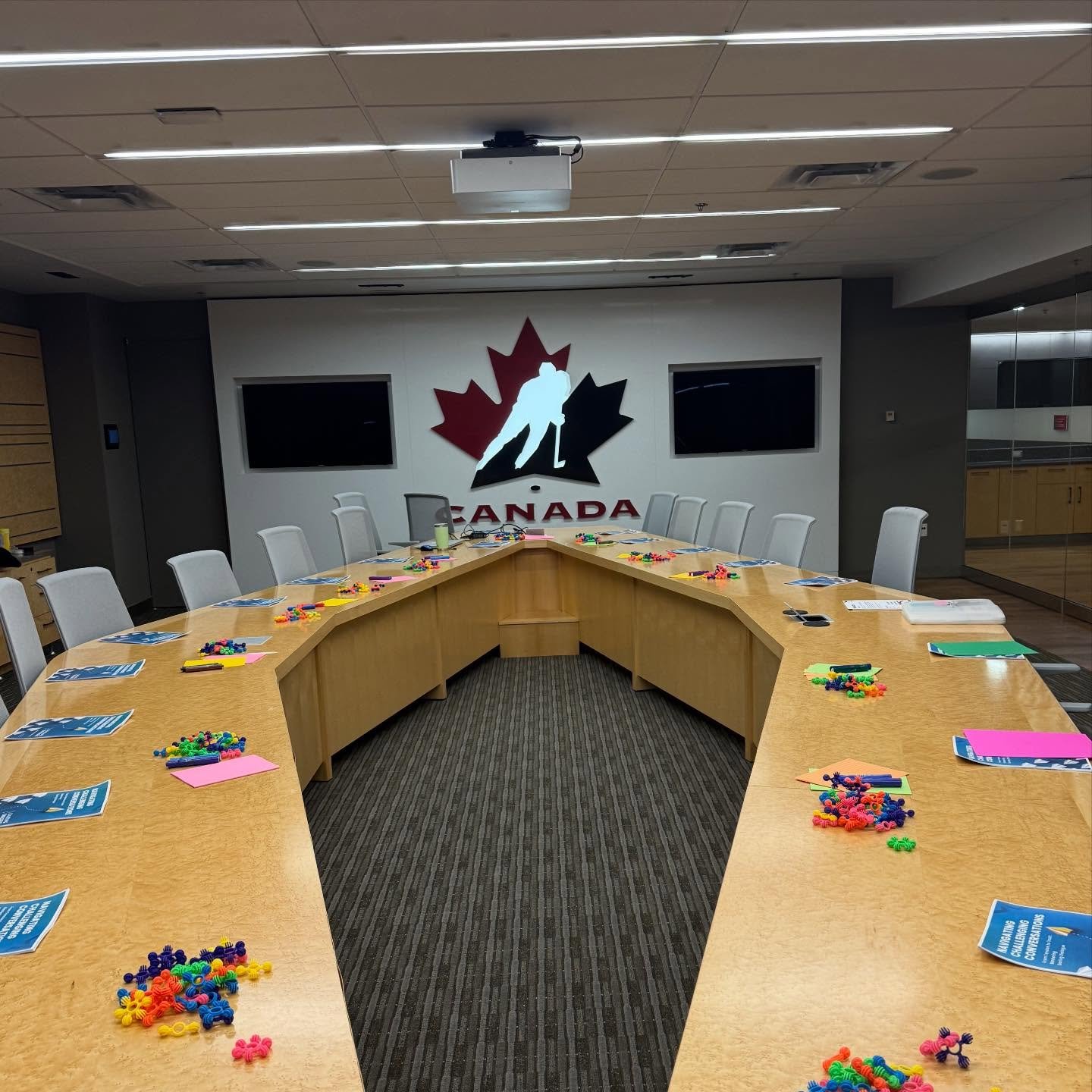 It&rsquo;s not everyday you get to hang out with this logo in the background and then get to see where the Olympians train!!! Thanks @group23sportsmedicine for a great Friday full of insightful conversation. 

Looking forward to where Daring Dialogue