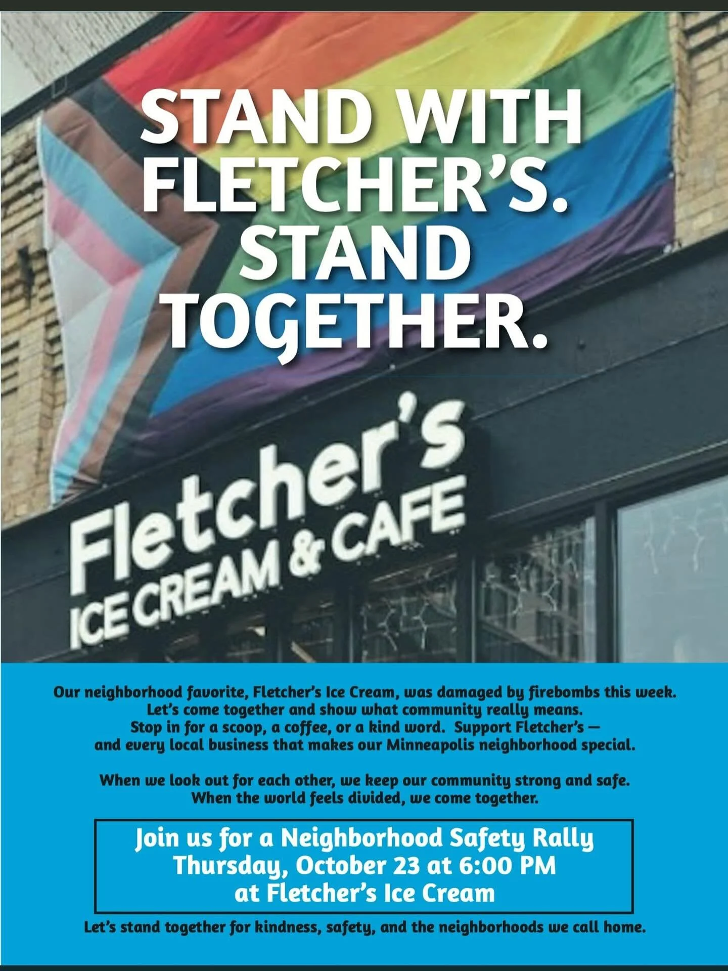 We stand with Fletchers 💜
