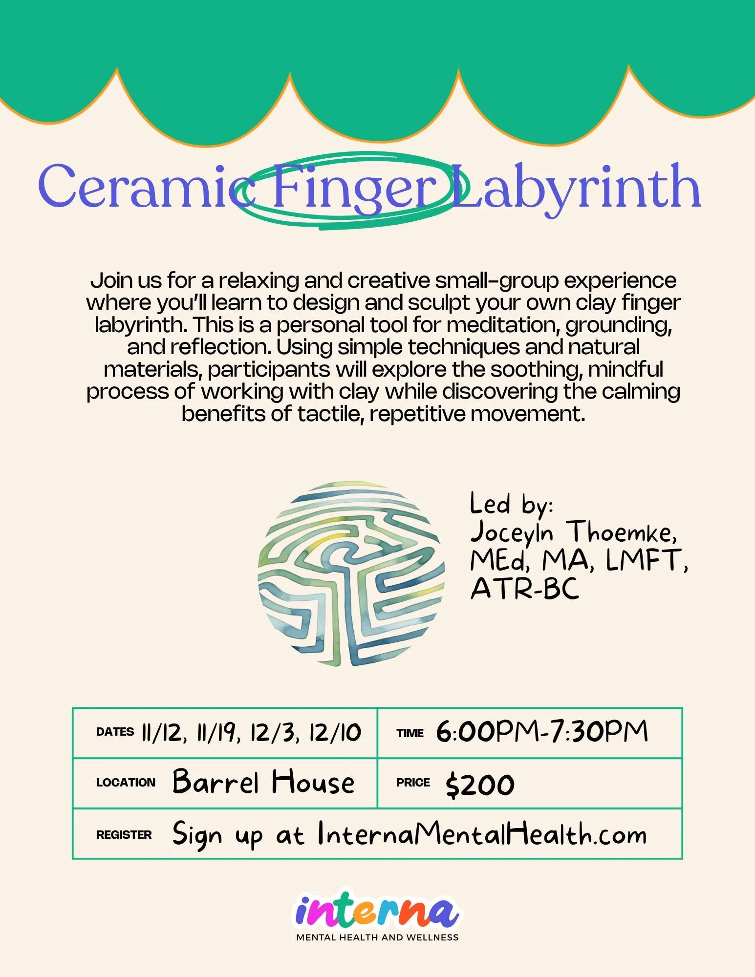 Looking for a fun holiday experience? Join us for some creativity, community and a potential unique gift for your people. 

Let us know what other community events you'd love to see (weird ideas welcome!)

https://www.internamentalhealth.com/get-star